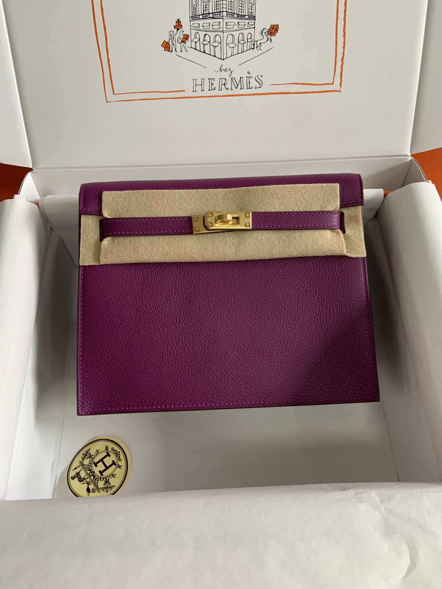 [Top] HERMES Kelly danse II  Calfskin 22cm - 20 Colors