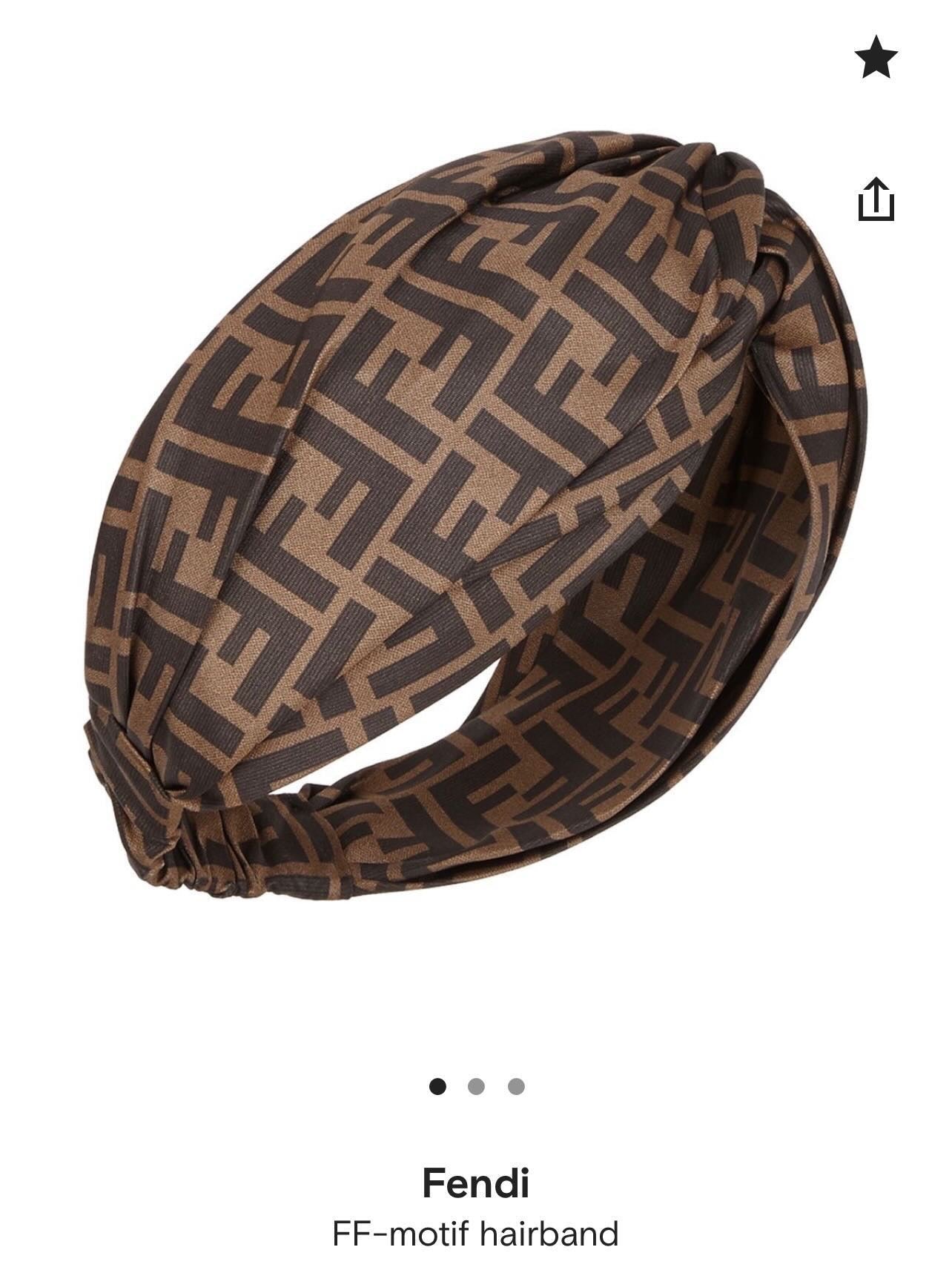 [TOP] FENDI FENDI FF Motif Hairband