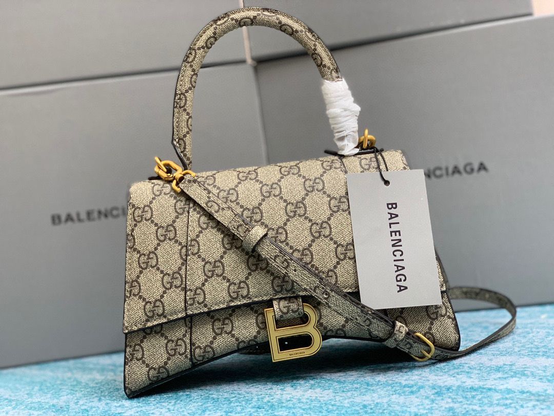 [TOP] GUCCI x BALENCIAGA Small Hourglass Bag 23x14x10cm