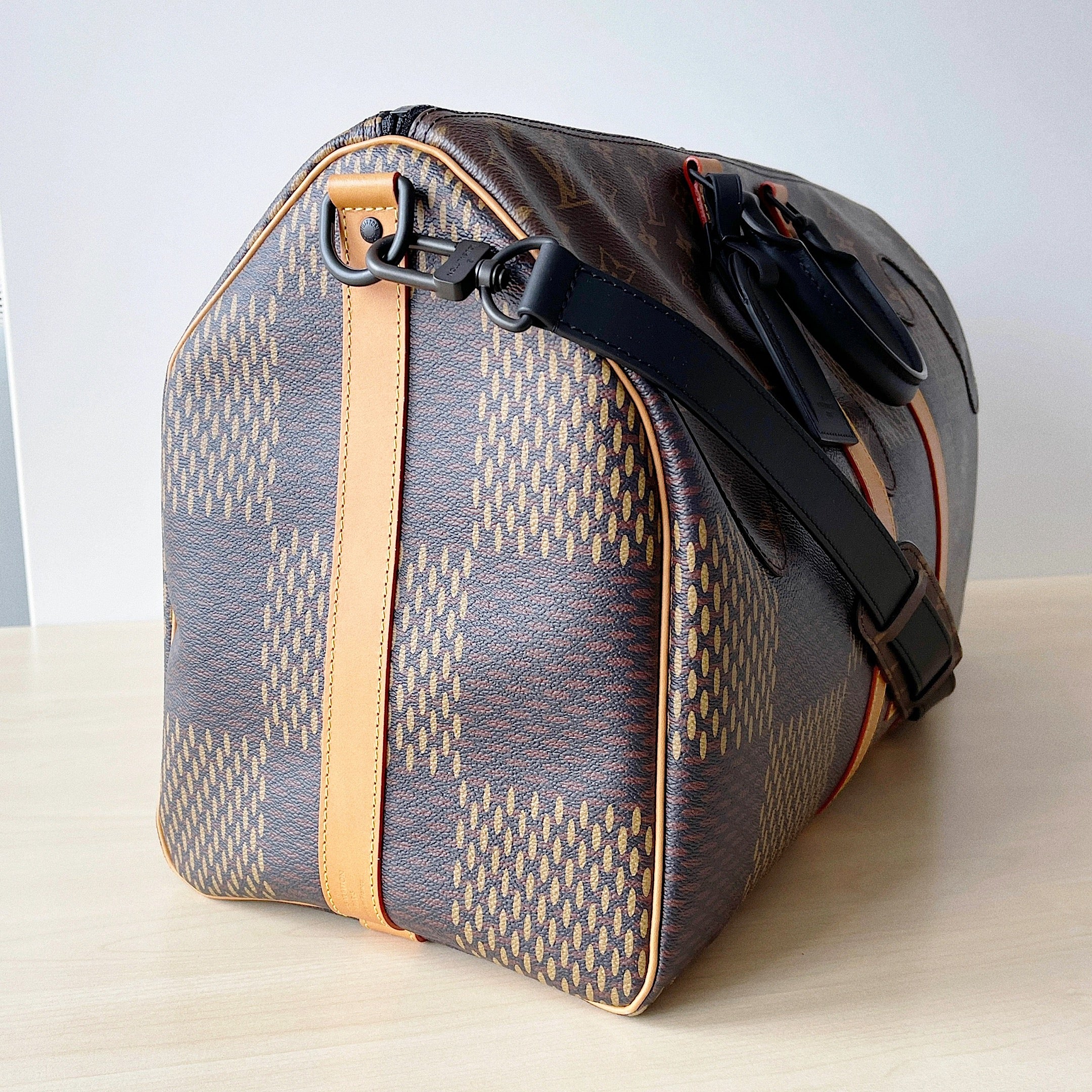 [TOP] Louis Vuitton LV L*V x Nigo Keepall 50 Bag-Brown
