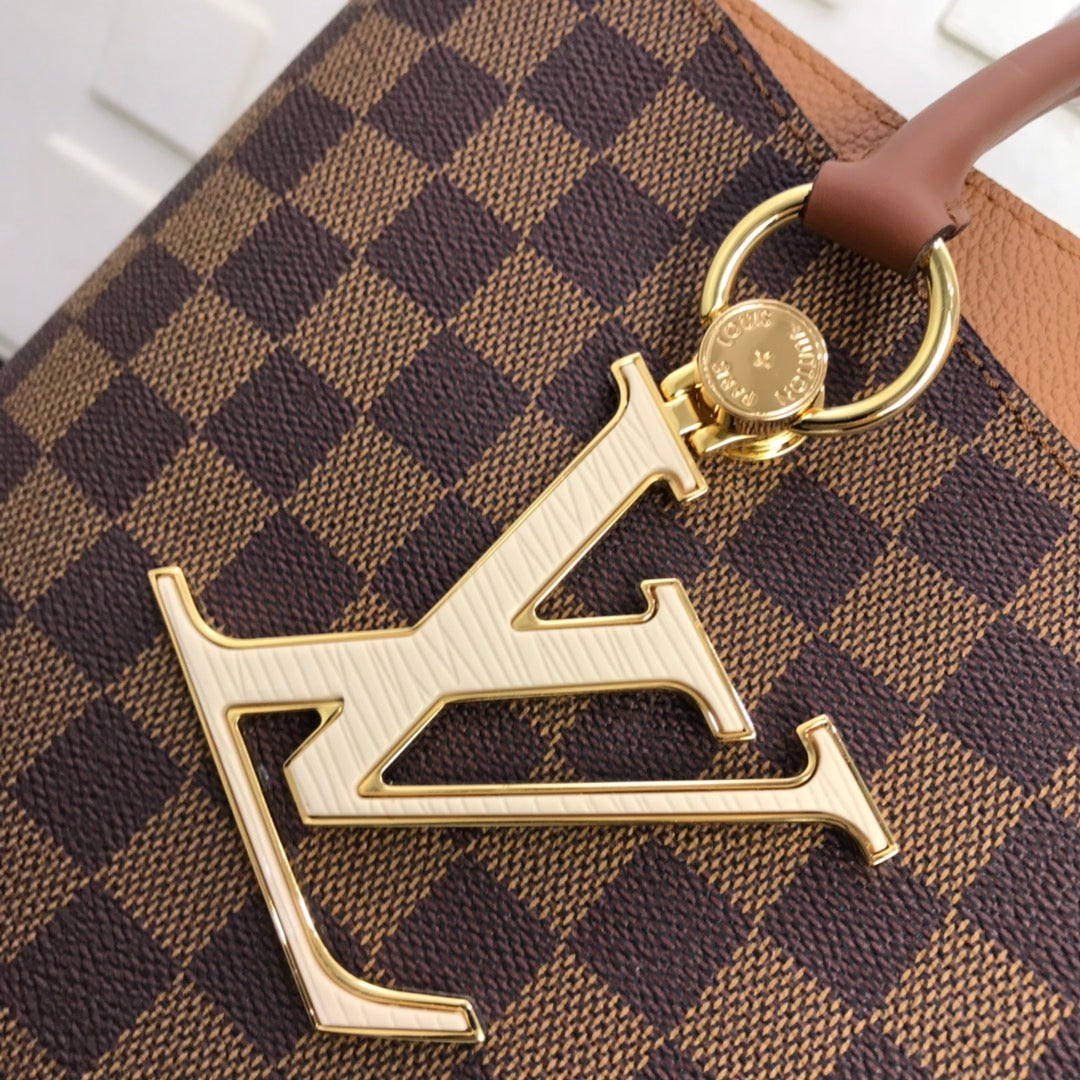 [TOP] Louis Vuitton LV L*V Damier Ebene Riverside 36 x 25.1  x 14.9 cm- Brown