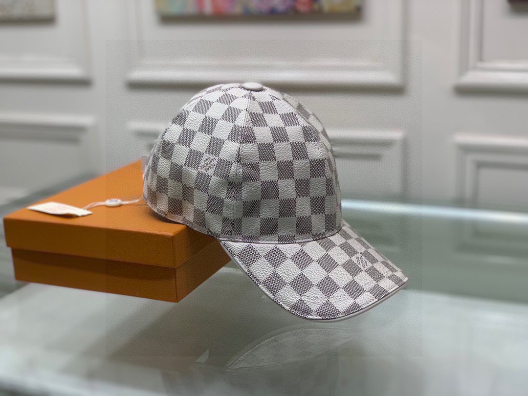 [TOP] Louis Vuitton LV Baseball Hat Canvas - Damier Azur