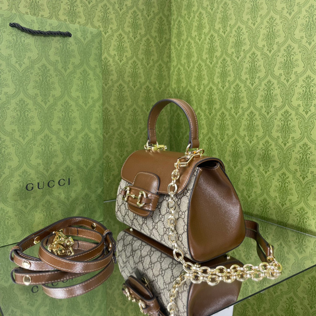 [TOP] GUCCI Horsebit 1995 Bag Mini 22cm x 16cm x 10.5cm - GHW