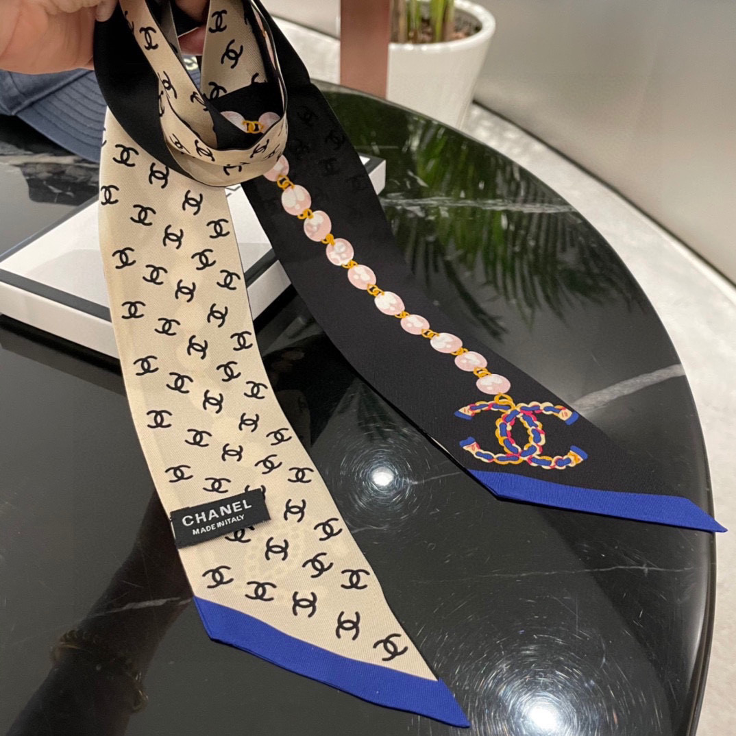 [TOP] CHANEL Slim Bandeau 120 × 6 cm – Four Colours