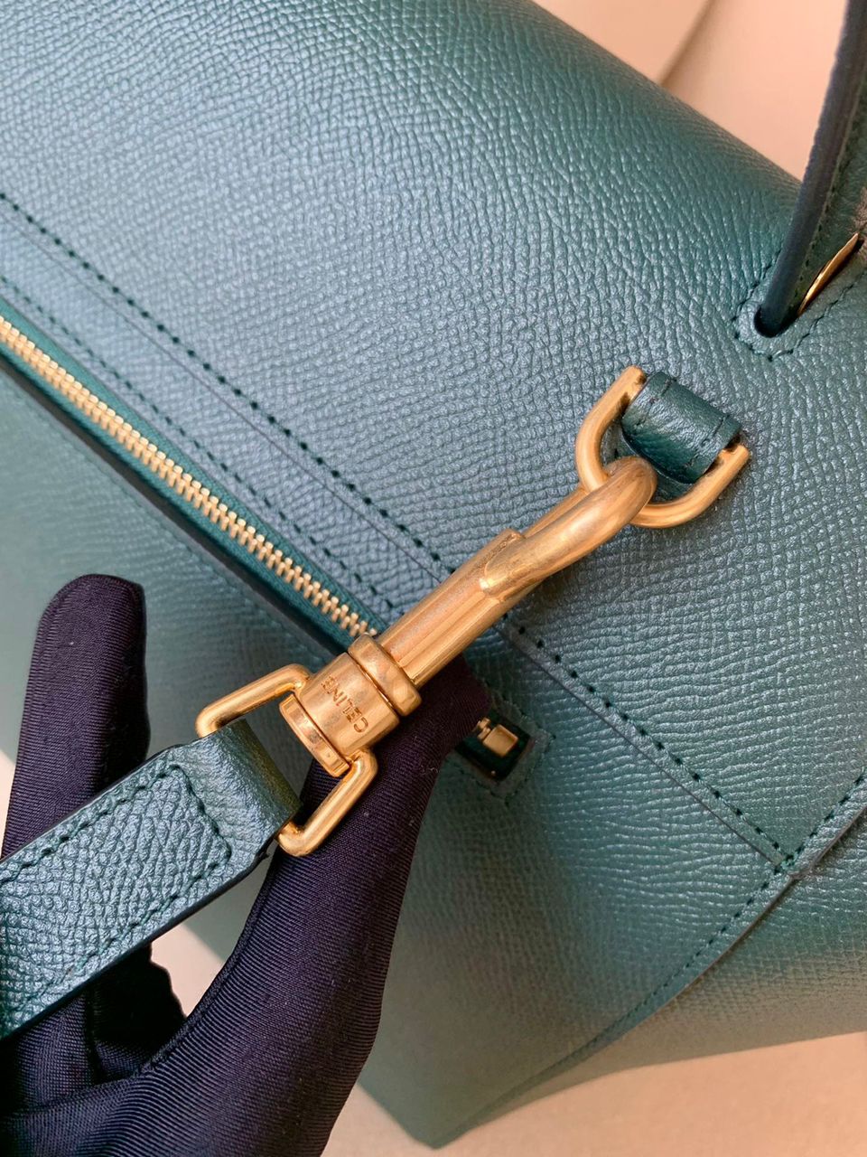 [TOP] CELINE Mini Belt Bag - Amazon Green