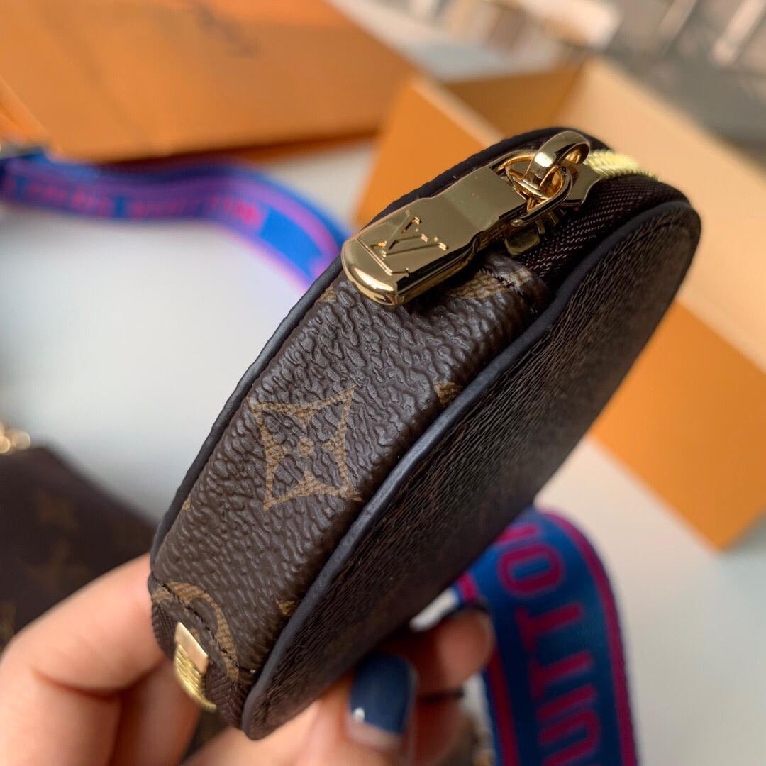 [TOP] Louis Vuitton LV LV Multi Pochette Accessories Monogram - BLUE