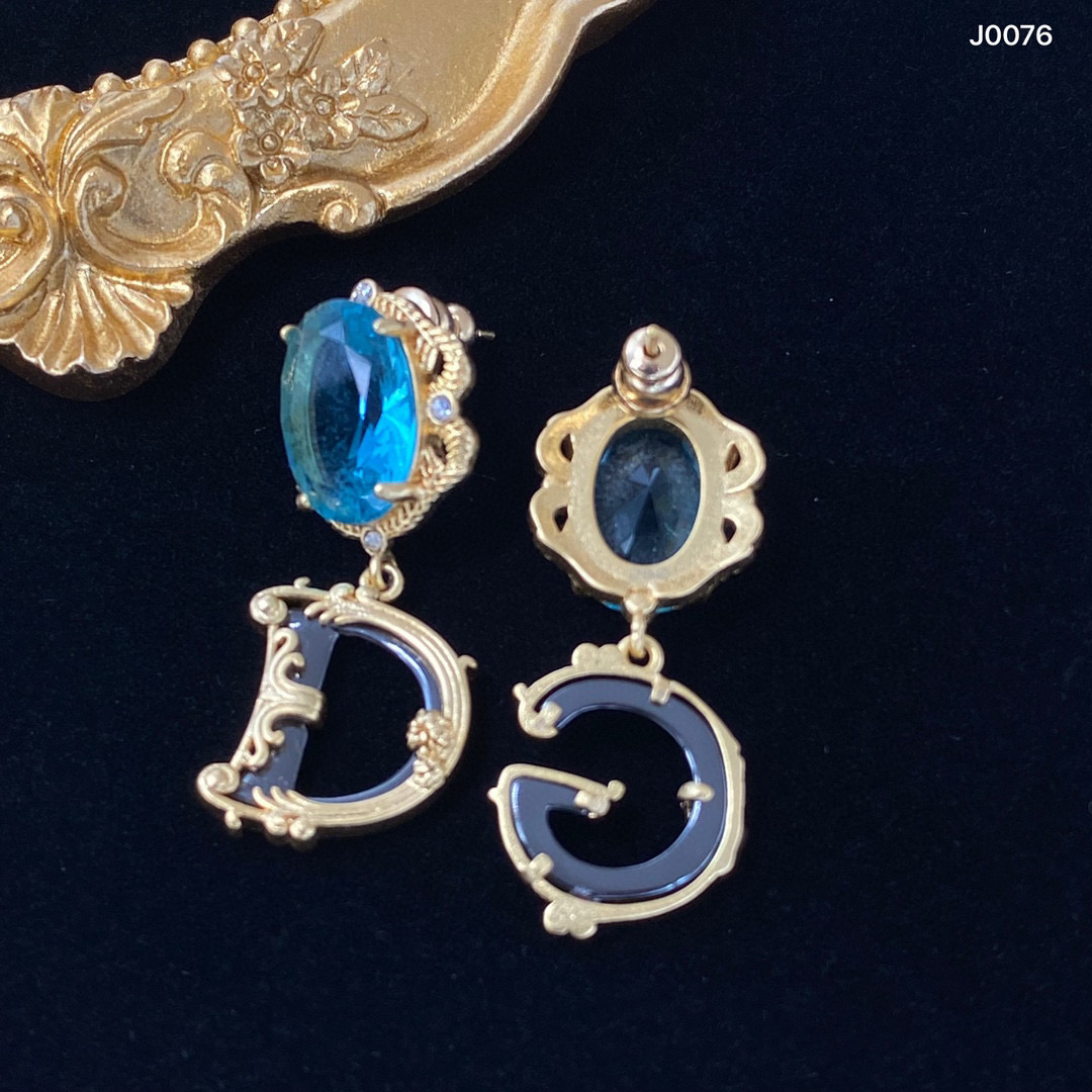 [TOP] Dolce & Gabbana D&G Sapphire dangle Earrings