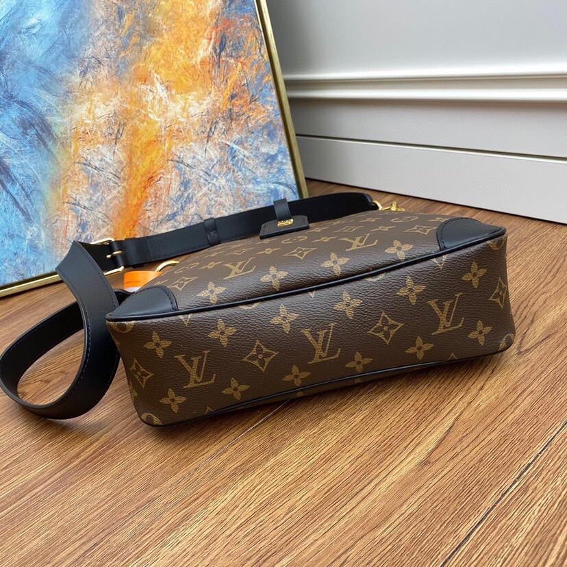 [TOP] Louis Vuitton LV ODEON MONOGRAM MM 28× 32 × 8 cm-Black