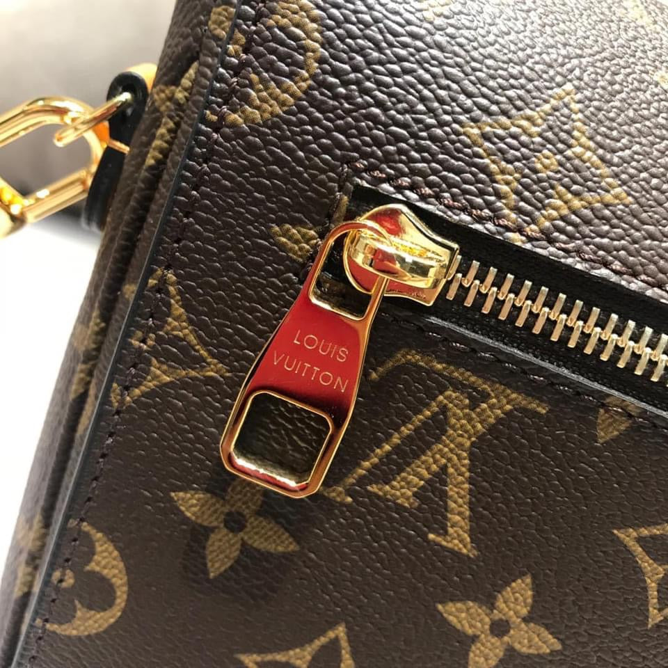 [TOP] Louis Vuitton LV £V Monogram Pochette Metis Braided Handle 25X19X7cm- Red