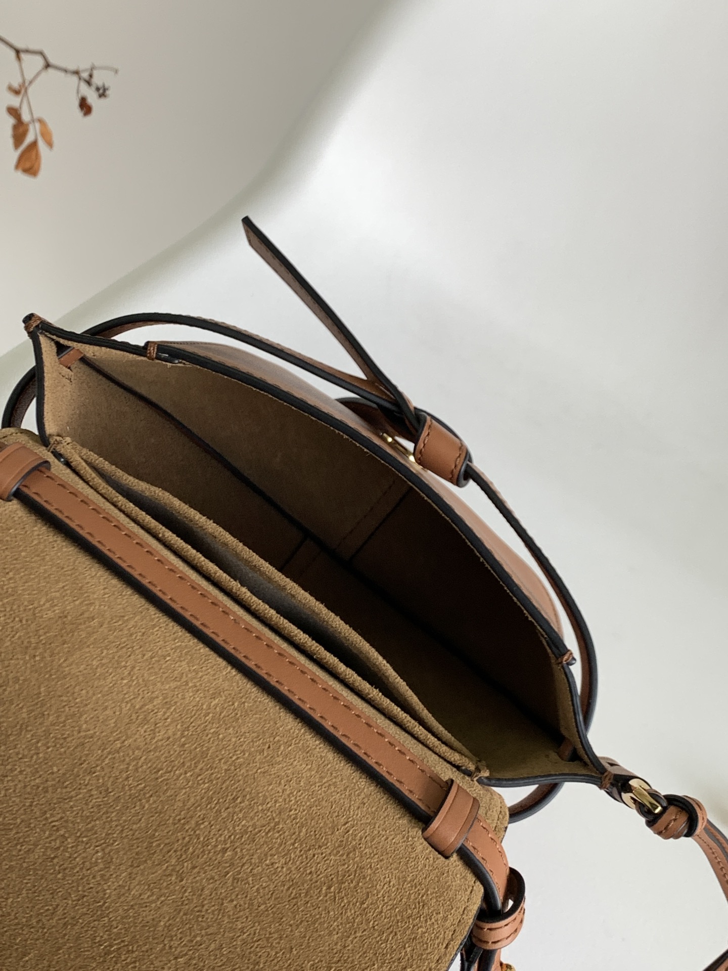[TOP] LOEWE Mini Gate Bag 15*12.5*9cm - Brown