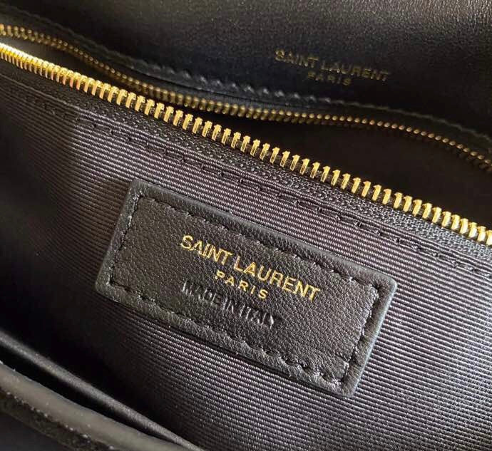 [TOP] Yves Saint Laurent YSL Kate Suede Tassel Medium Bag - Black