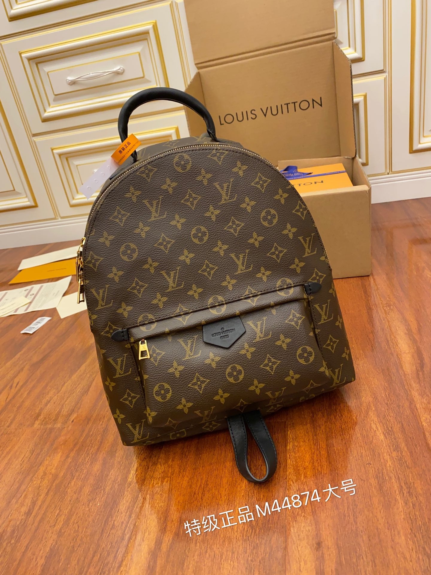 [TOP] Louis Vuitton LV £V Monogram Palm Spring Backpack 30x33x16cm- GM