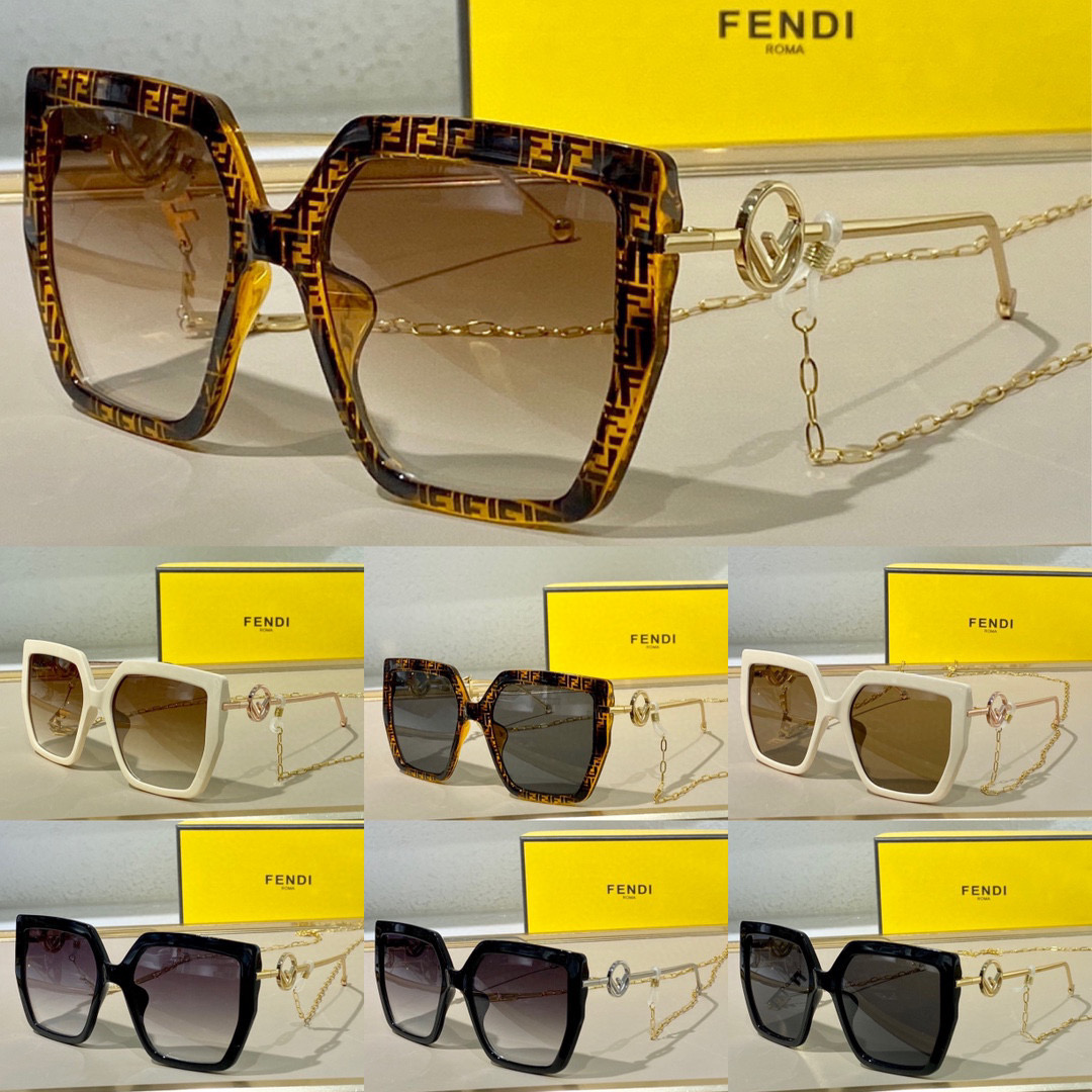 [TOP] FENDI Sunglasses acetate and metal sunglasses FF0410 - Seven Colours