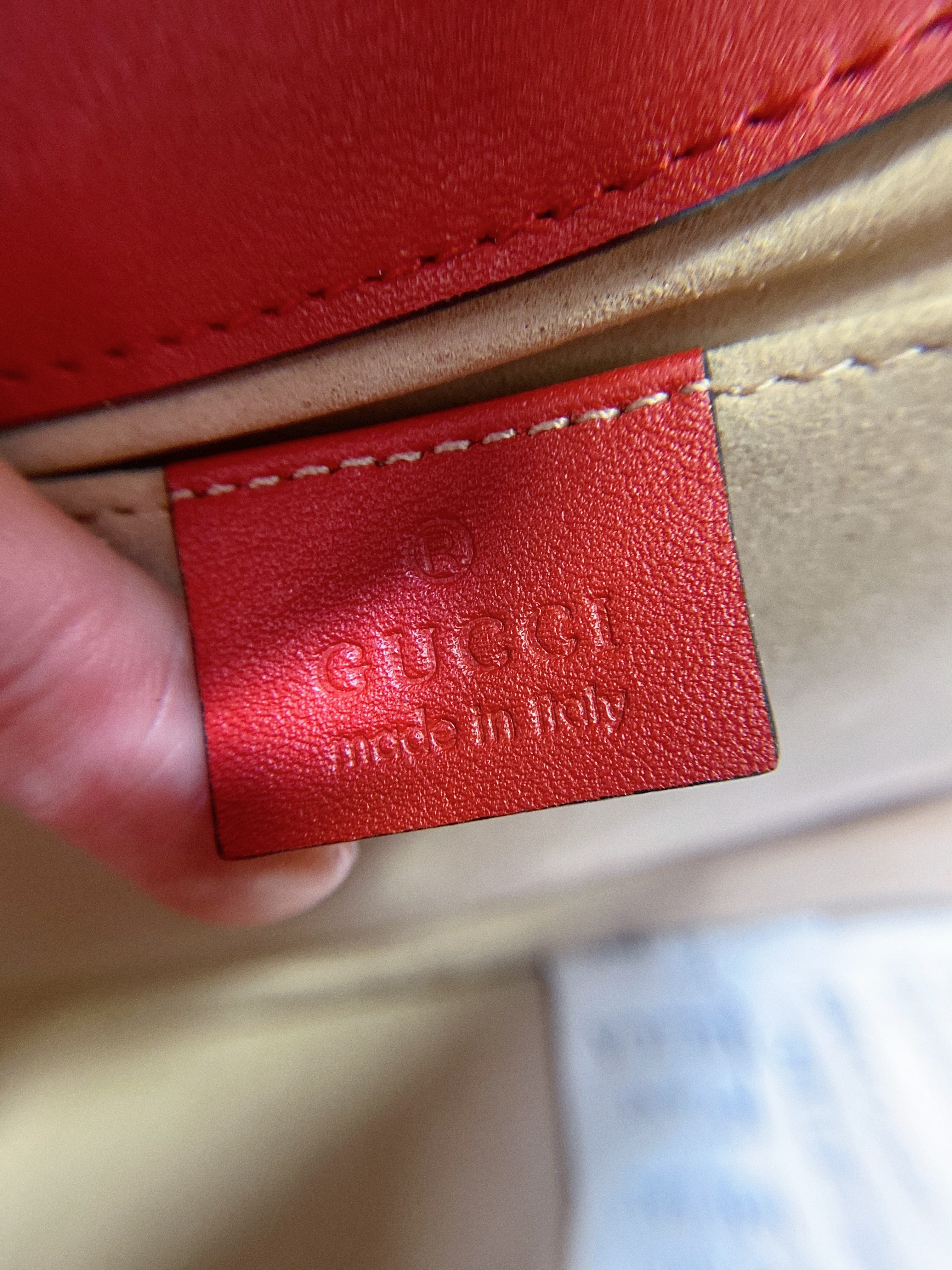 [TOP] GUCCI GG Marmont Bag Mini 22cm - Red