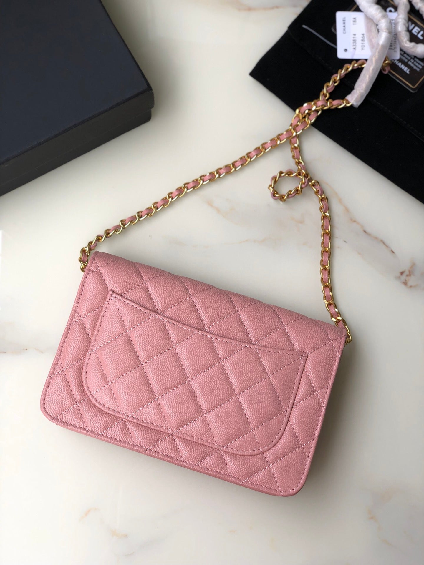 [TOP] CHANEL WOC Bag Caviar Leather - Pink