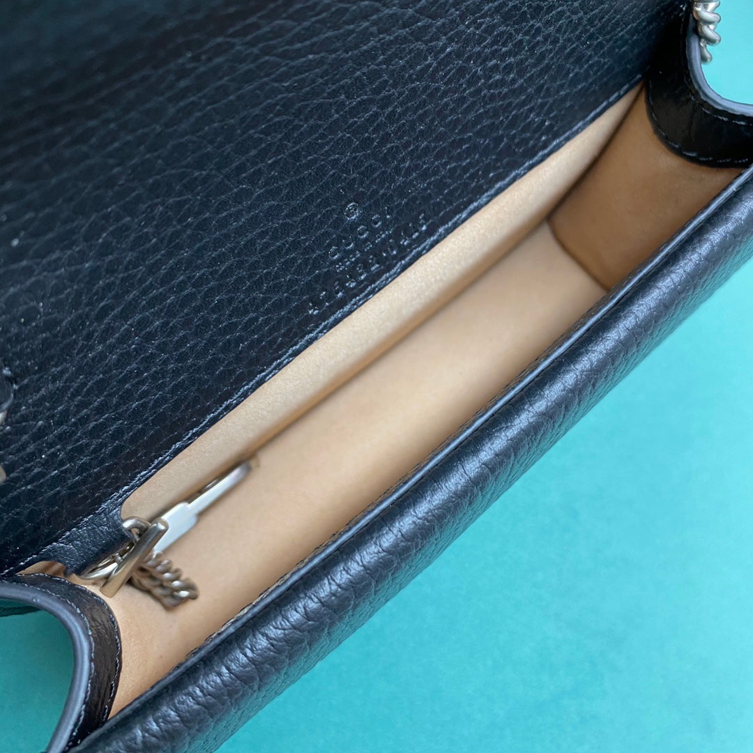 [TOP] GUCCI G*G Dionysus Super mini Bag w Stones - Black