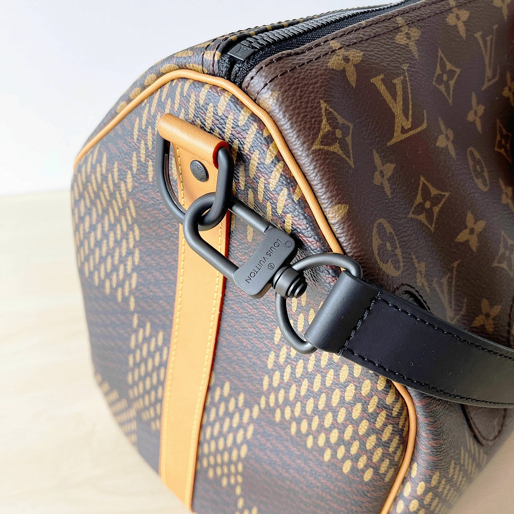 [TOP] Louis Vuitton LV L*V x Nigo Keepall 50 Bag-Brown