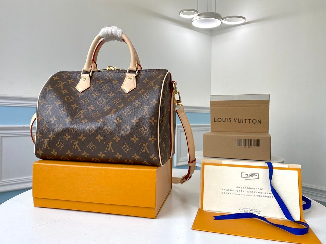 [TOP] Louis Vuitton LV Speedy 30 Bag 30x21x17cm - Monogram