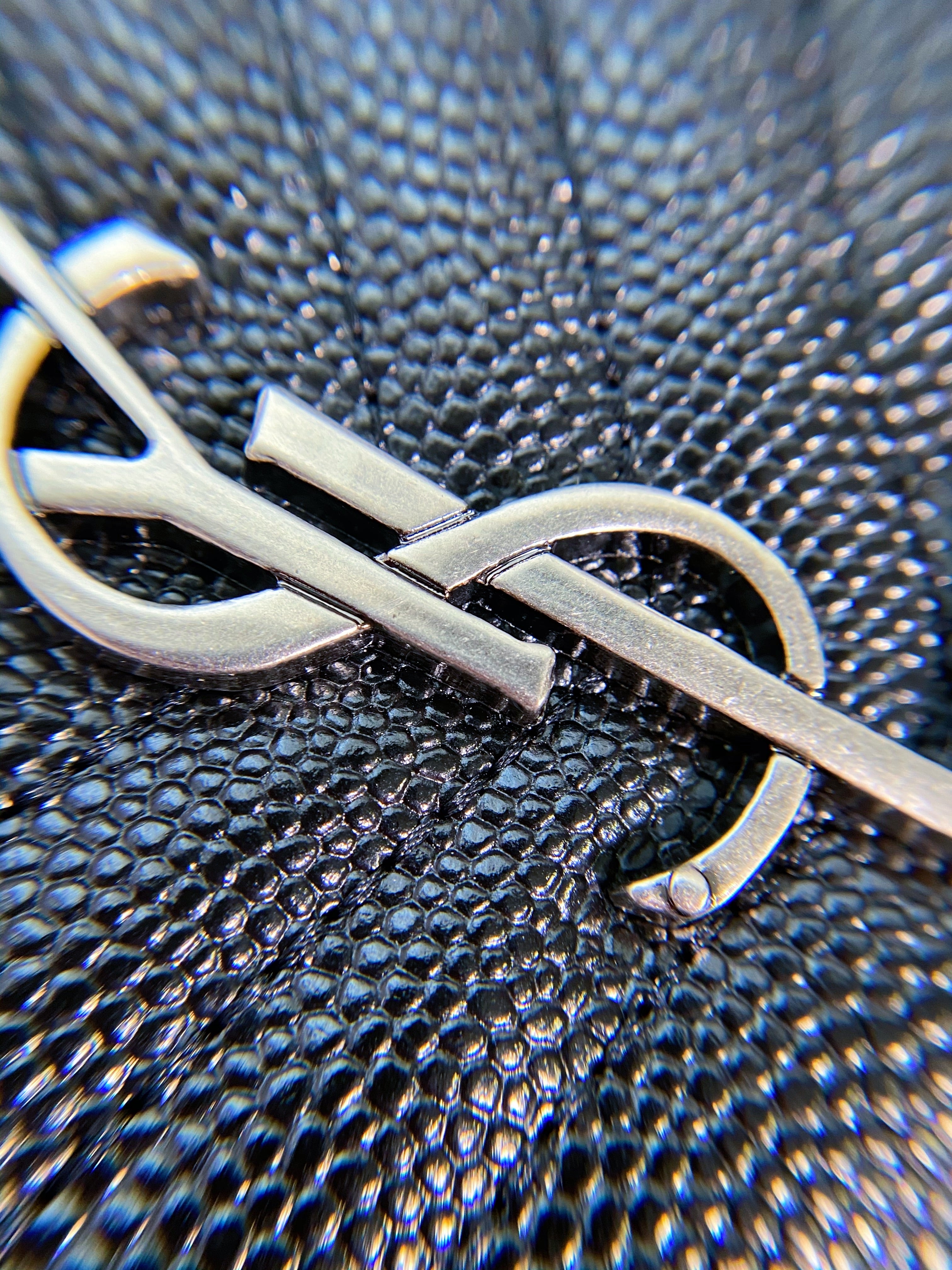 [TOP] Yves Saint Laurent YSL Monogram WOC Grain Leather - BLACK