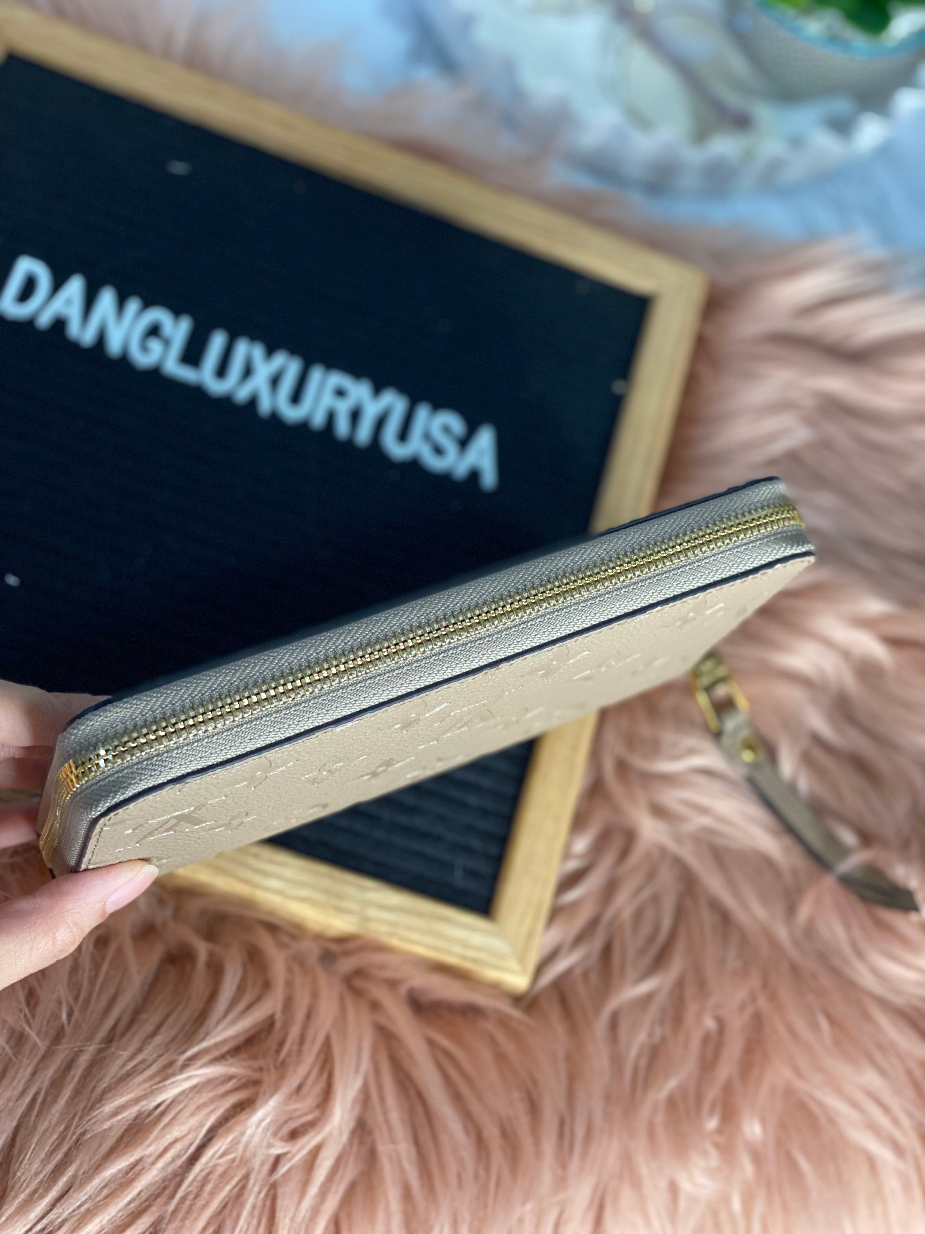 [TOP] Louis Vuitton LV LV Zippy Wallet Empreinte - Turtle Dove