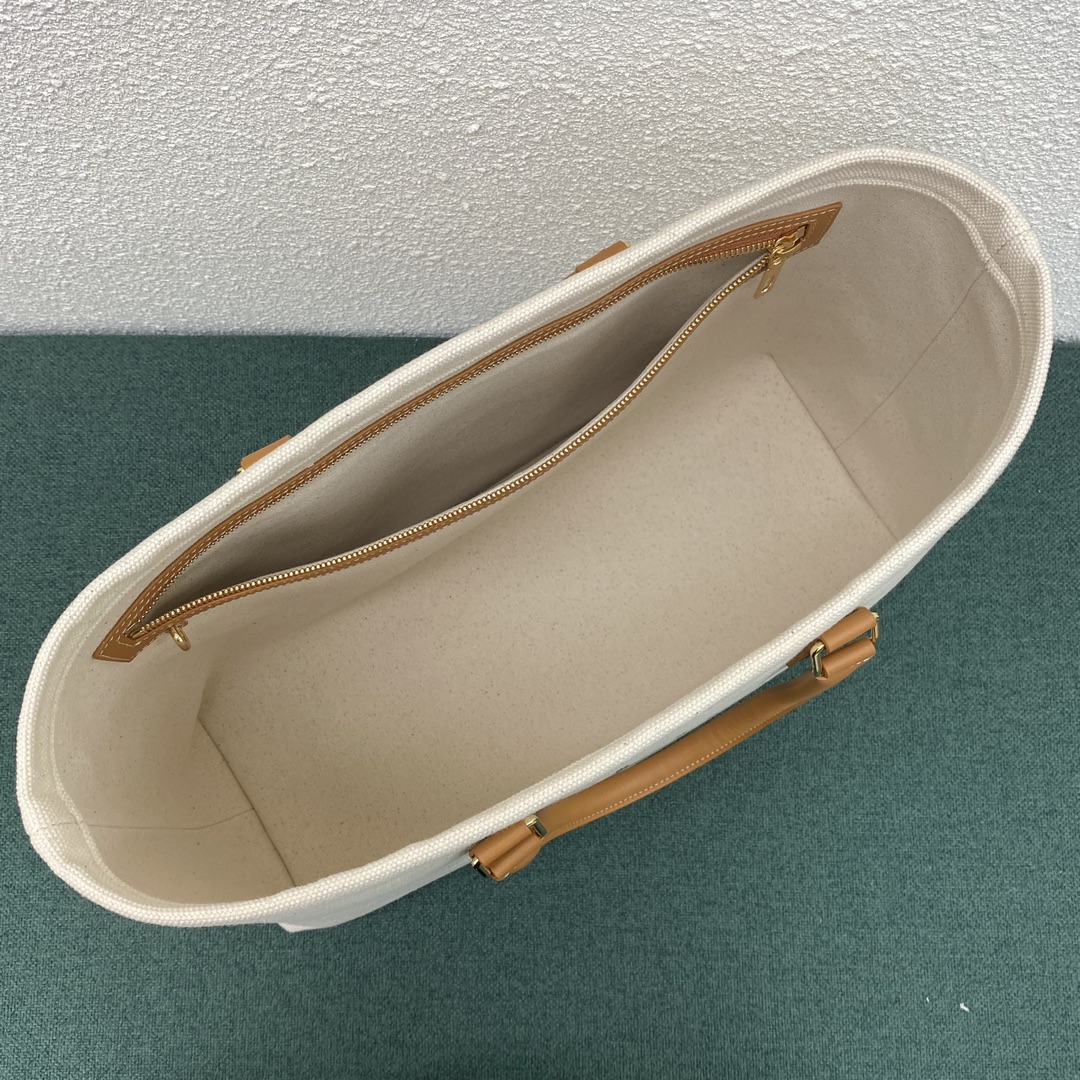 [TOP] CELINE Cabas Canvas Tote Bag 44x32x16