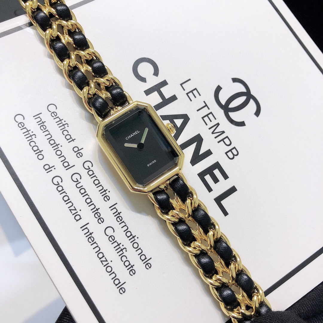 [TOP] CHANEL Premiere Rock Watch - Black & Gold