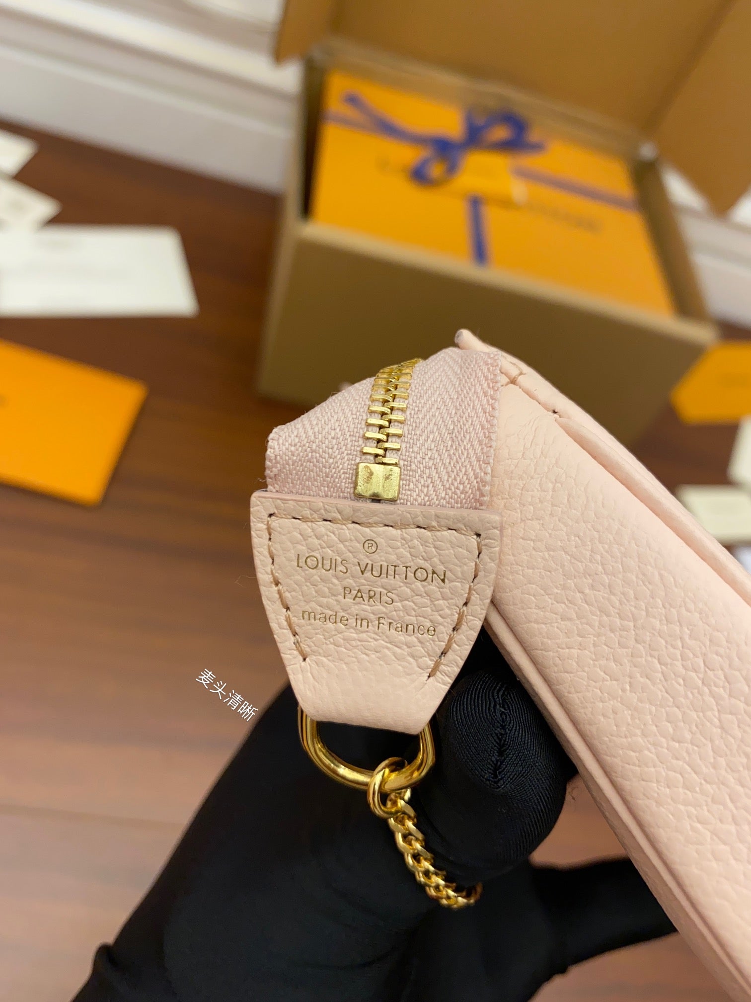 [TOP] Louis Vuitton LV Mini Pochette Accessories 21X12X3cm- Pink