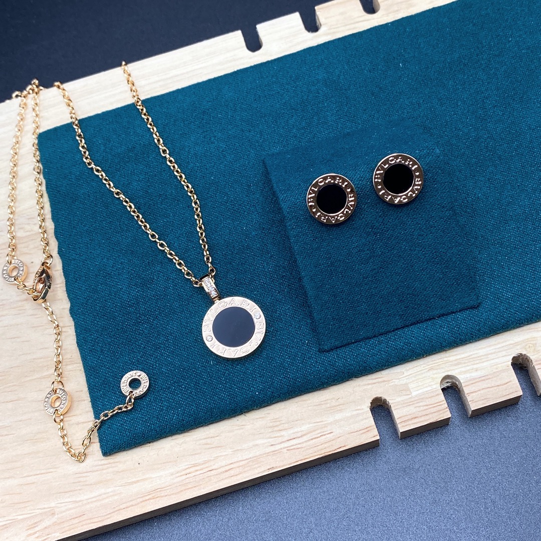 [TOP] BVLGARI Necklace Earrings Set