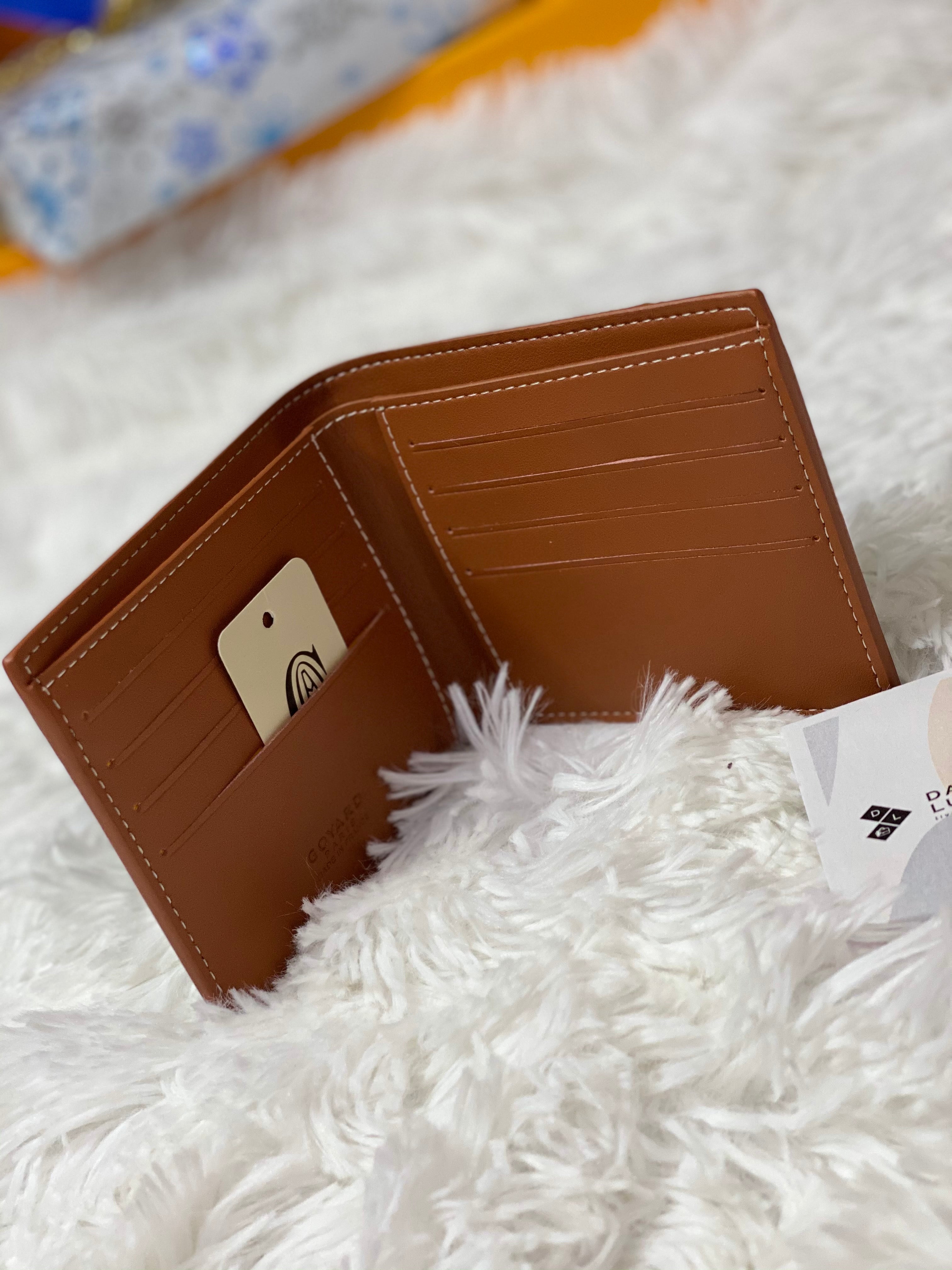 [TOP] Goyard Men Wallet - BROWN