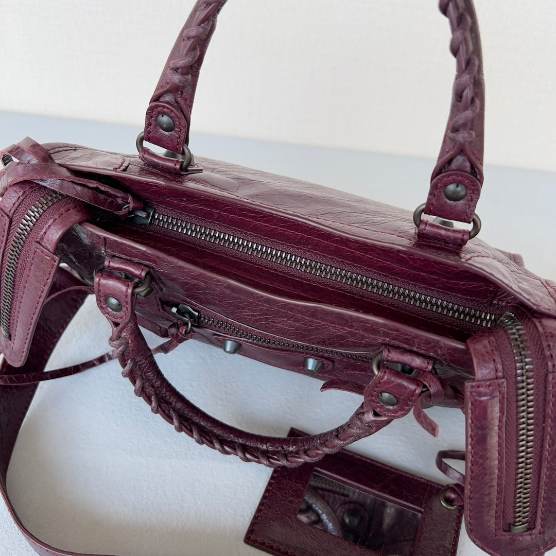 [TOP] BALENCIAGA Classic Small City Bag - Violet Prune