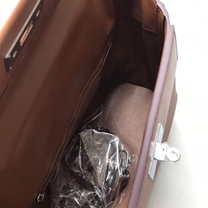 [TOP] HERMES Mini 24/24 Togo Leather 21 cm- Brown