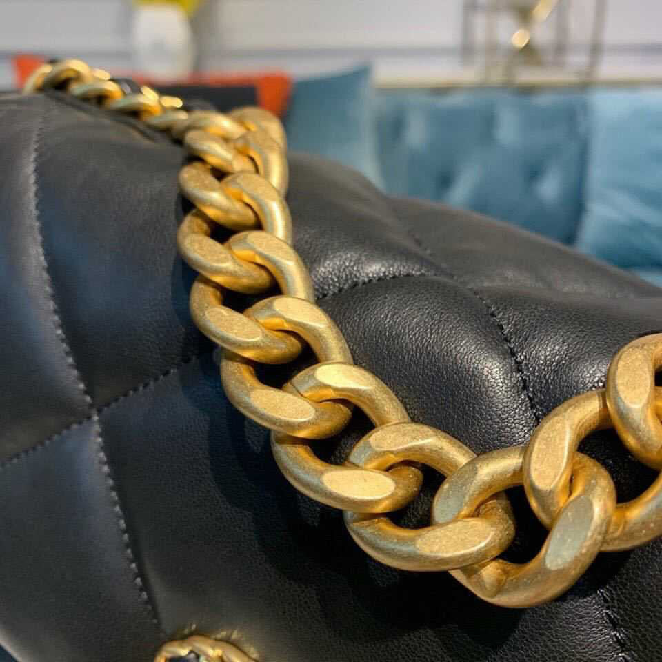 [TOP] CHANEL 19 Bag Maxi 36CM - Black