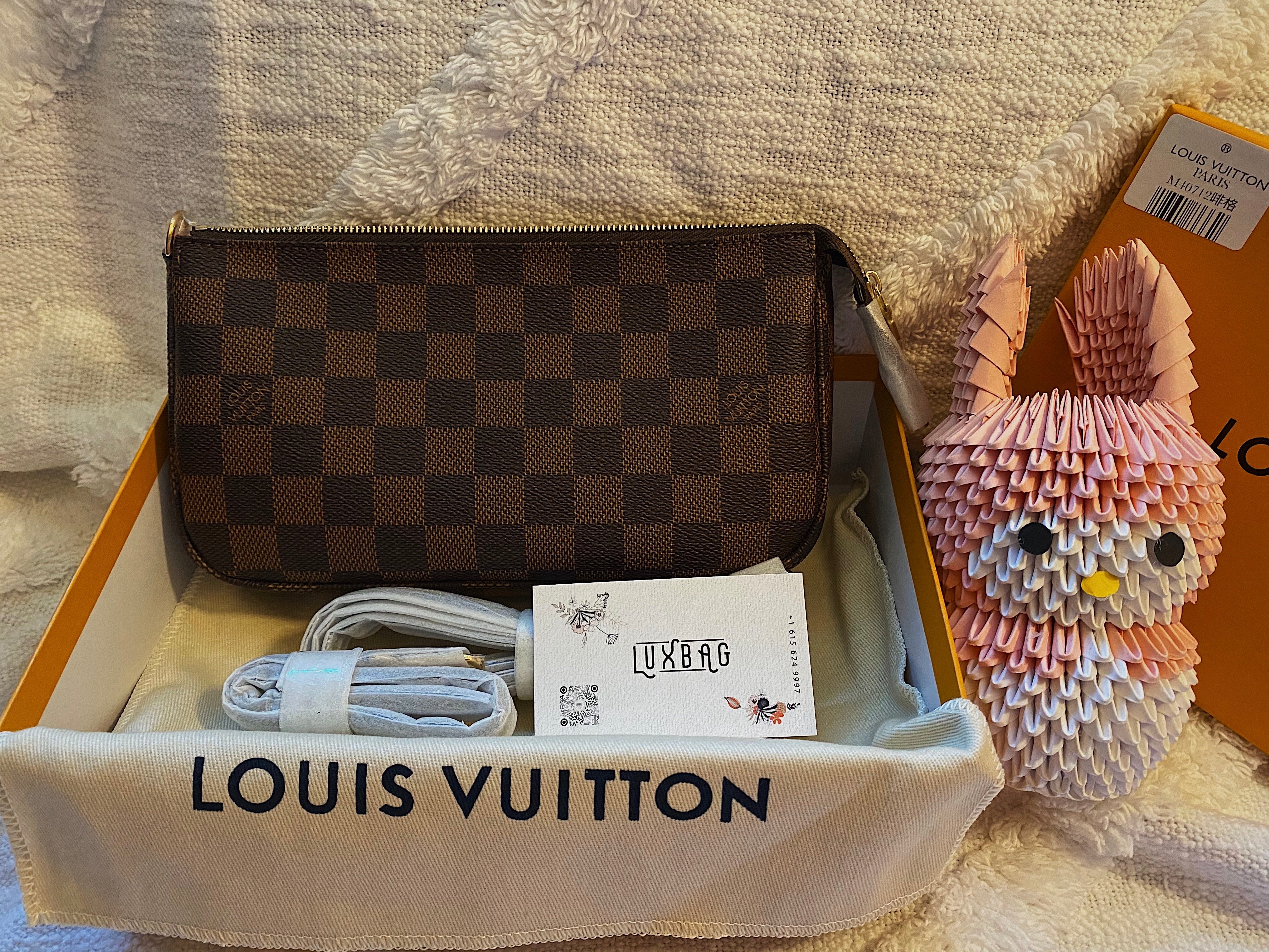 [TOP] Louis Vuitton LV LV Pochette Accessoires NM - Damier Ebene