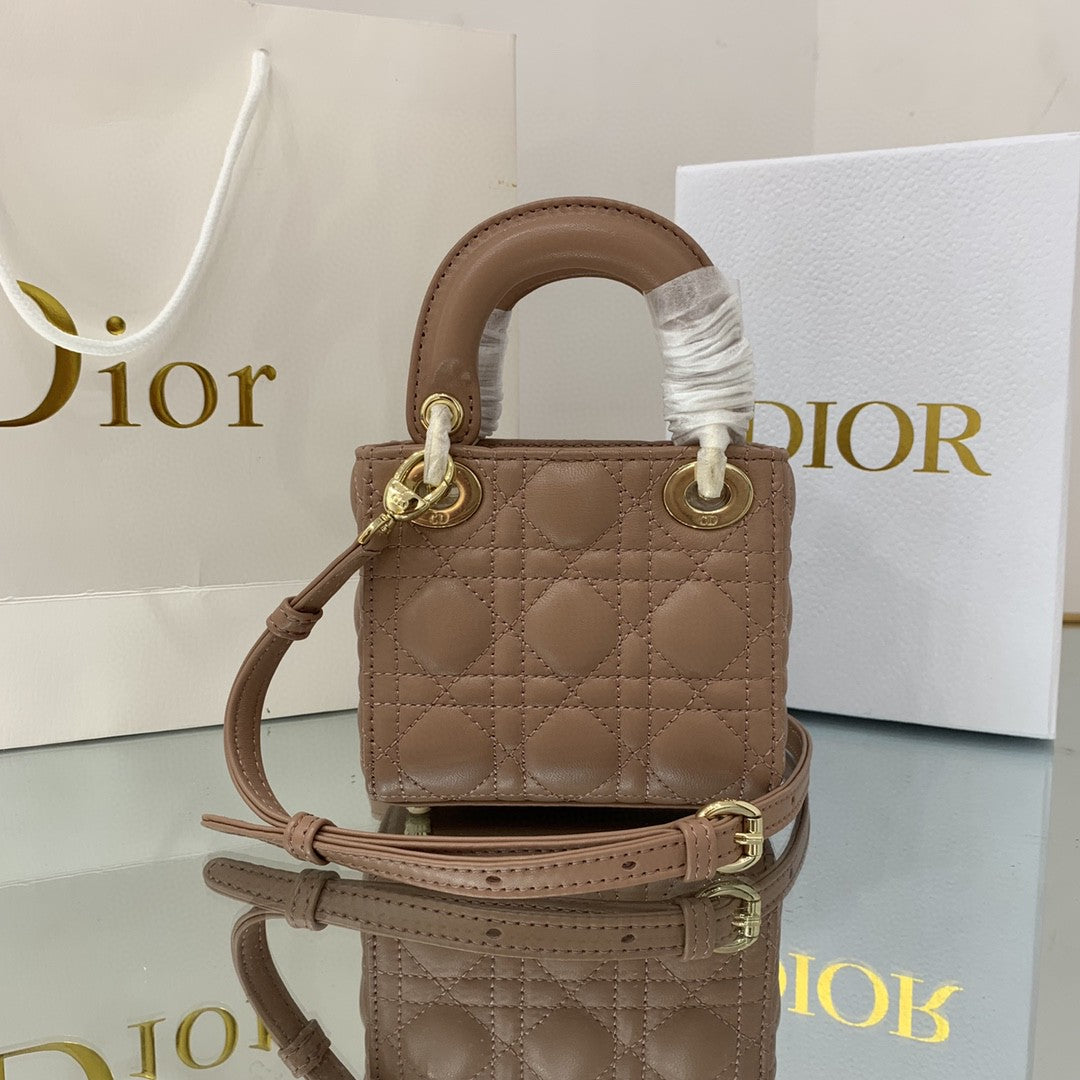 [TOP] Christian Dior Micro Lady Christian Dior Bag Cannage - Rose Des Vent