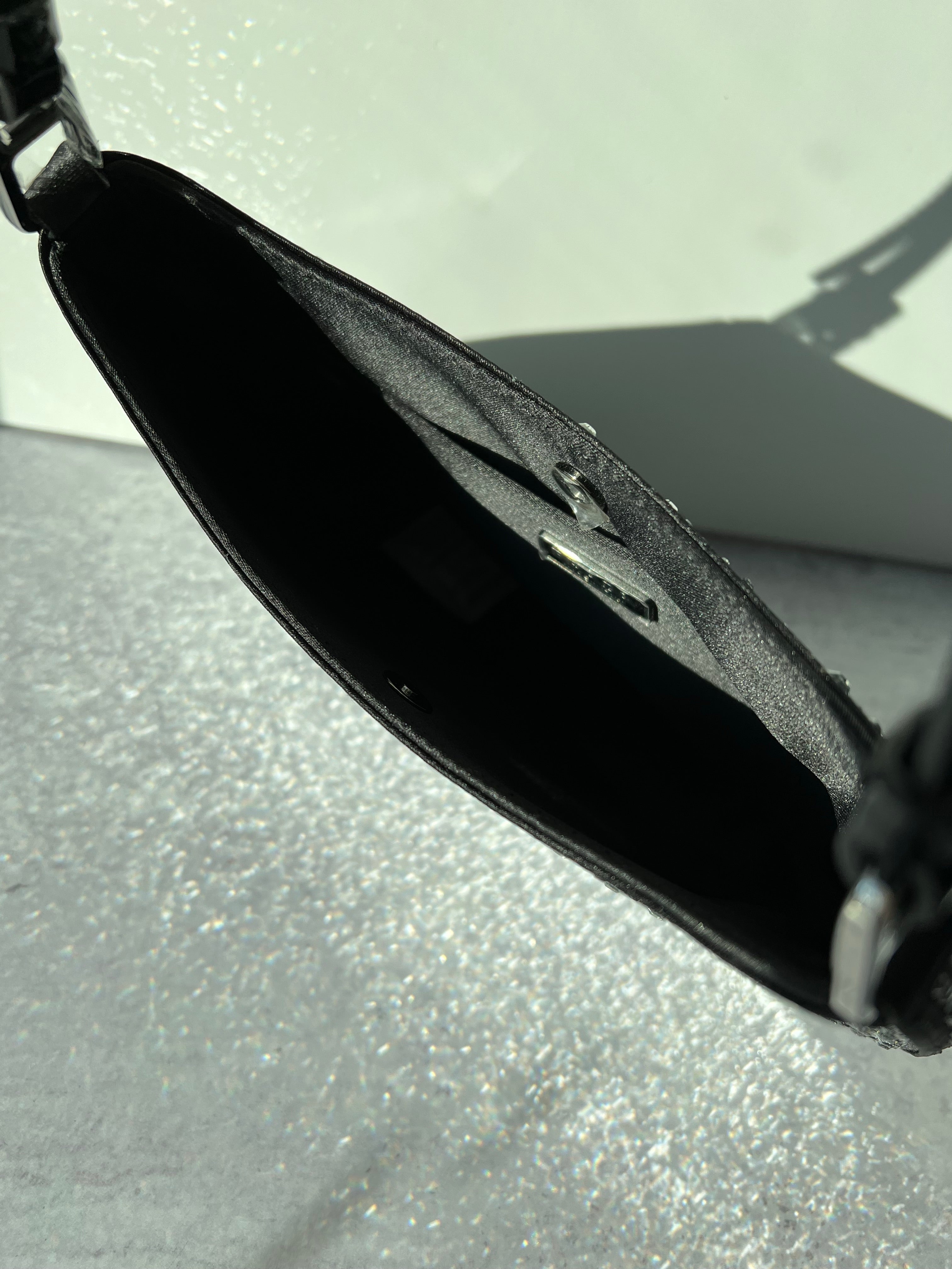 [TOP] PRADA Cleo Holiday Bag Crystal - Black