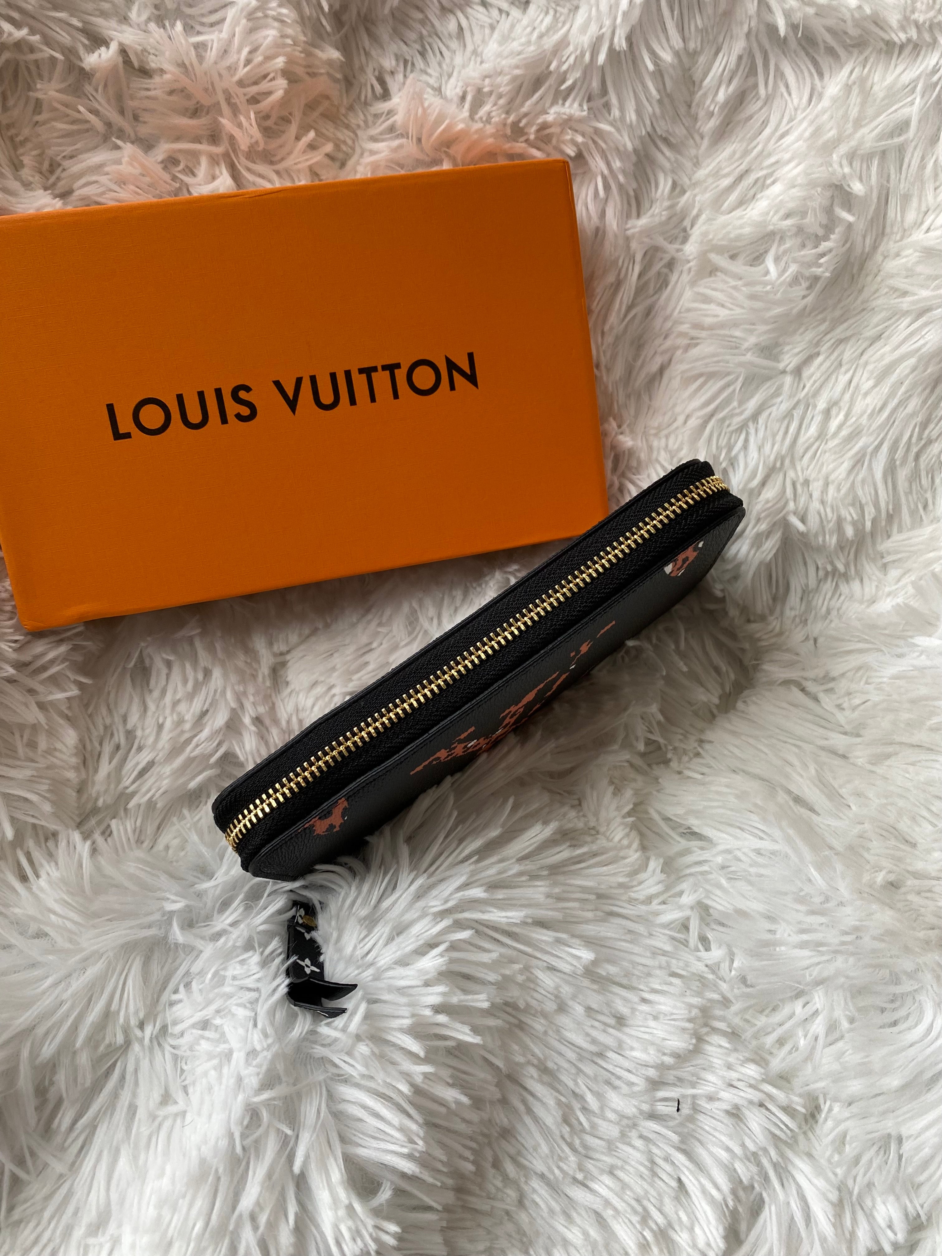 [TOP] Louis Vuitton LV LV Giant Monogram Zippy Wallet Jungle - Black