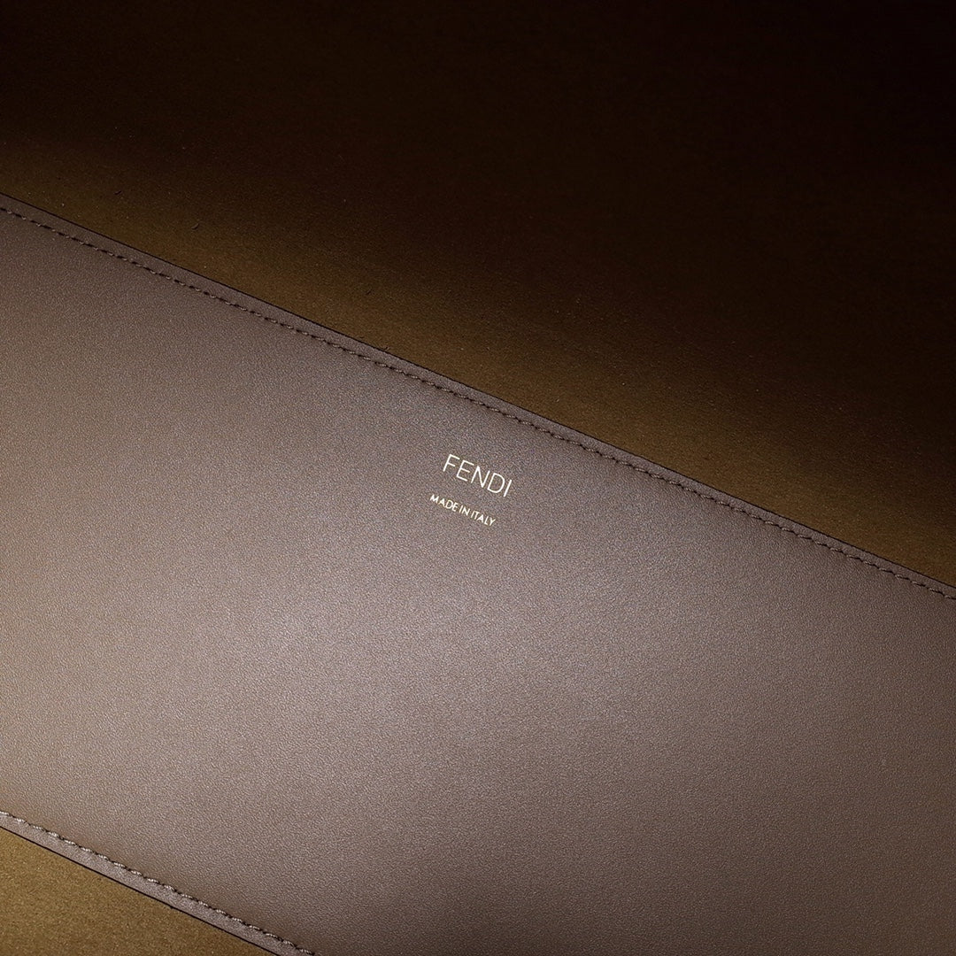 [TOP] FENDI FENDI Sunshine Roma F Medium Tote Bag - Light Brown