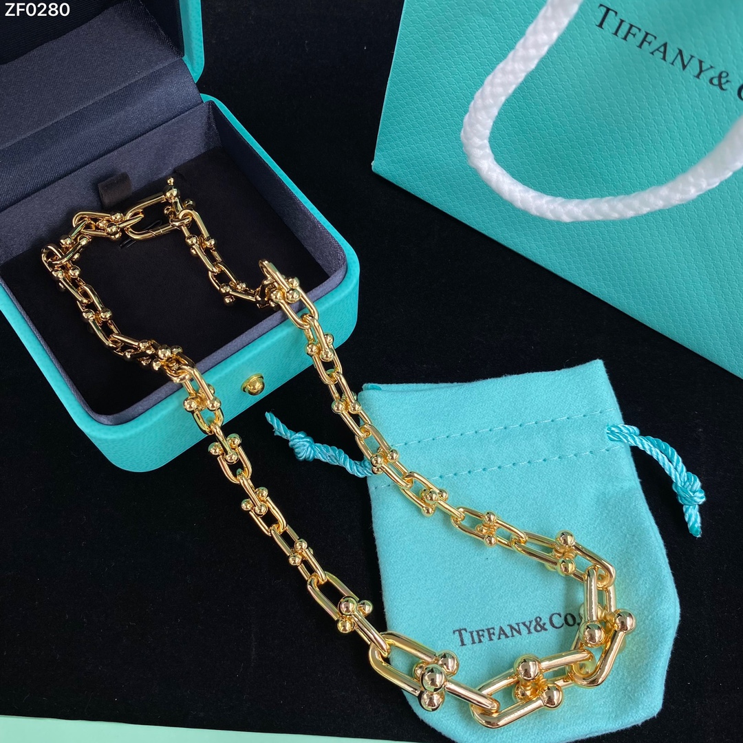 [TOP] Tiffany & Co. Bold Graduated Link Necklace