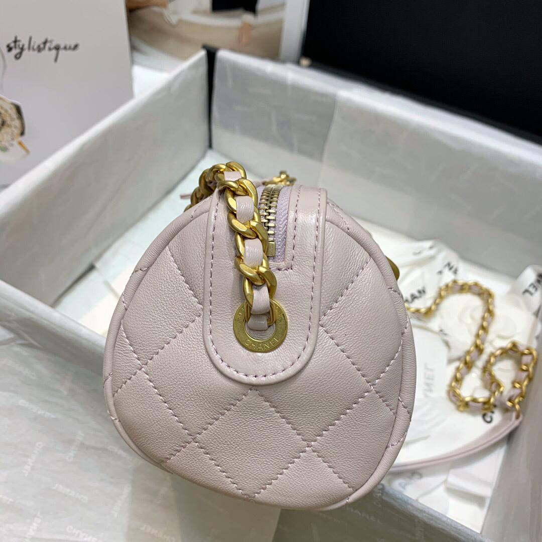 [TOP] CHANEL Bowling Bag  Mini - Light Pink
