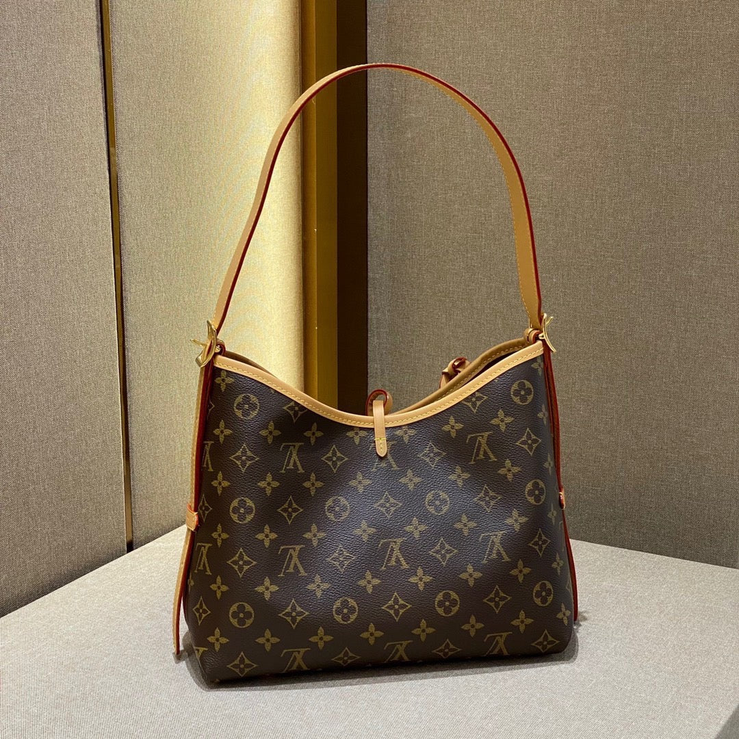 [TOP] Louis Vuitton LV Carryall Monogram Bag-2 sizes-Brown
