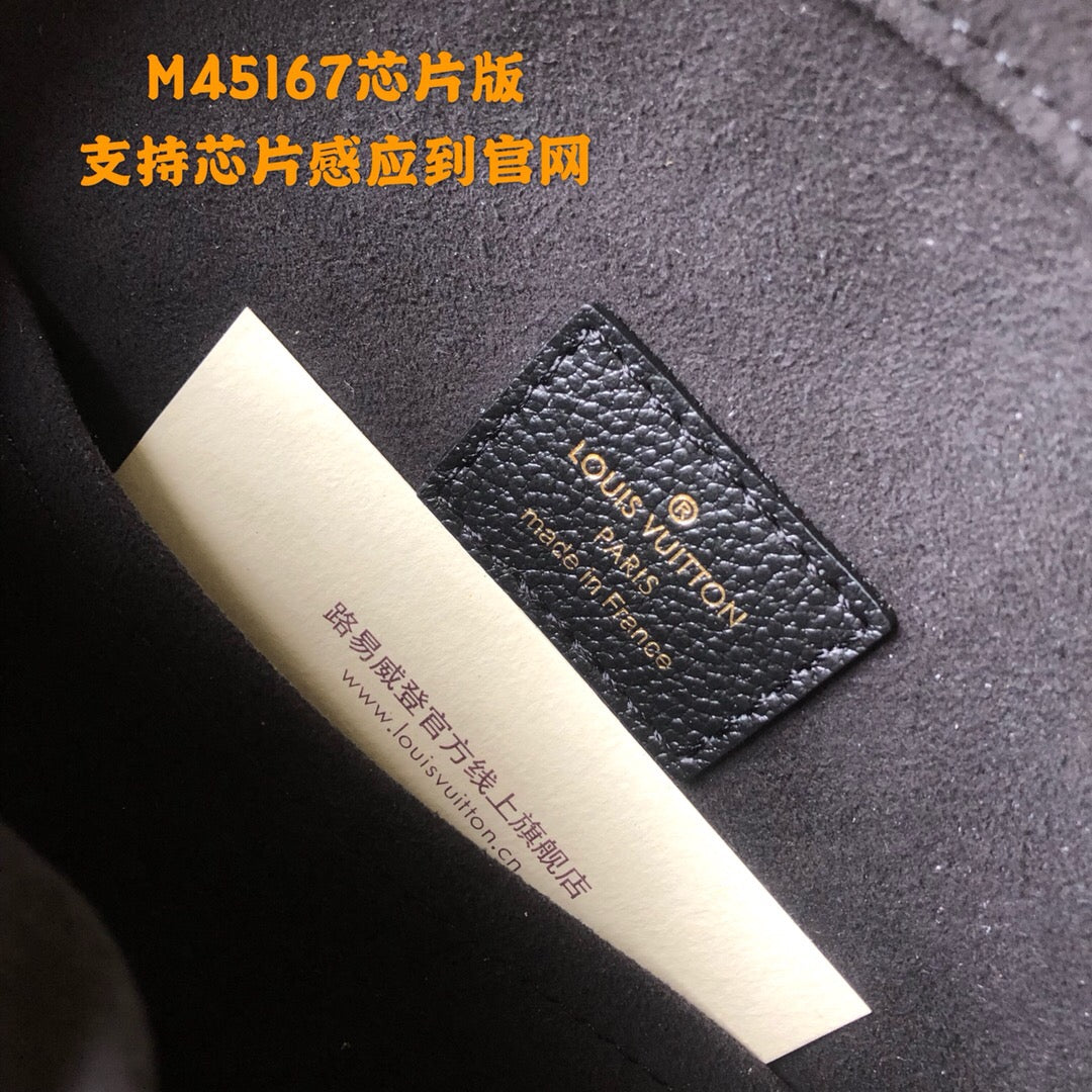 [TOP] Louis Vuitton LV Empreinte Boite Chapeau Souple Bag 20 x 22.5 x 8 cm- Black