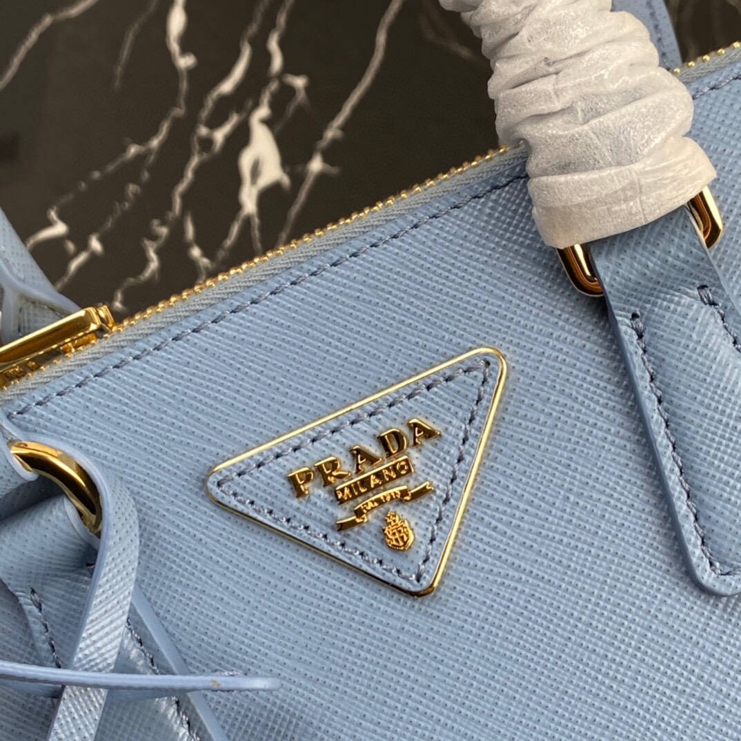 [TOP] PRADA Galleria Mini Saffiano Bag 20x15x9.5cm - Blue