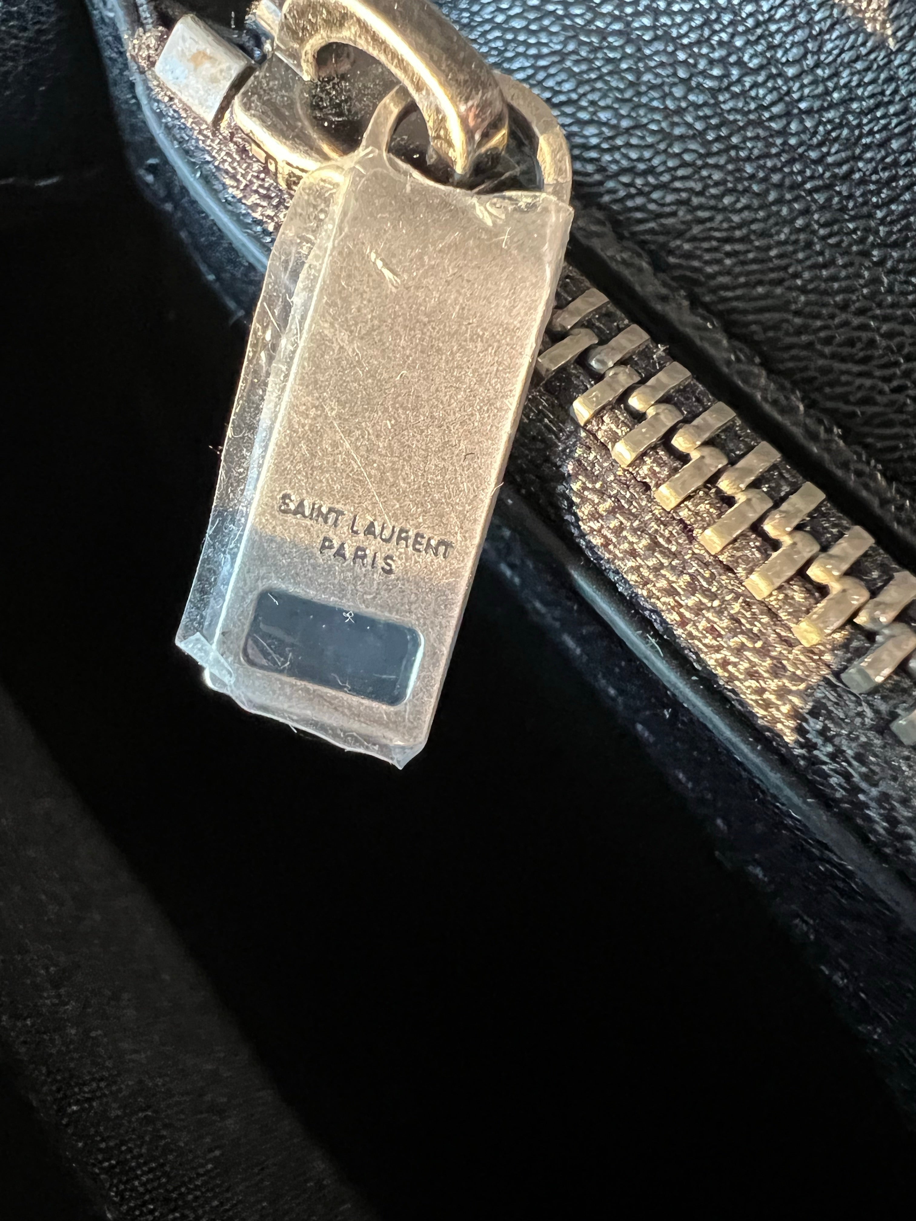 [TOP] Yves Saint Laurent YSL College Medium Top Handle Bag - Black w SHW