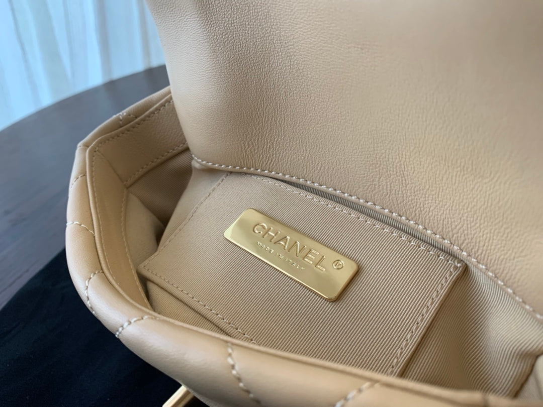 [TOP] CHANEL 19 Bag Belt 26CM - Beige