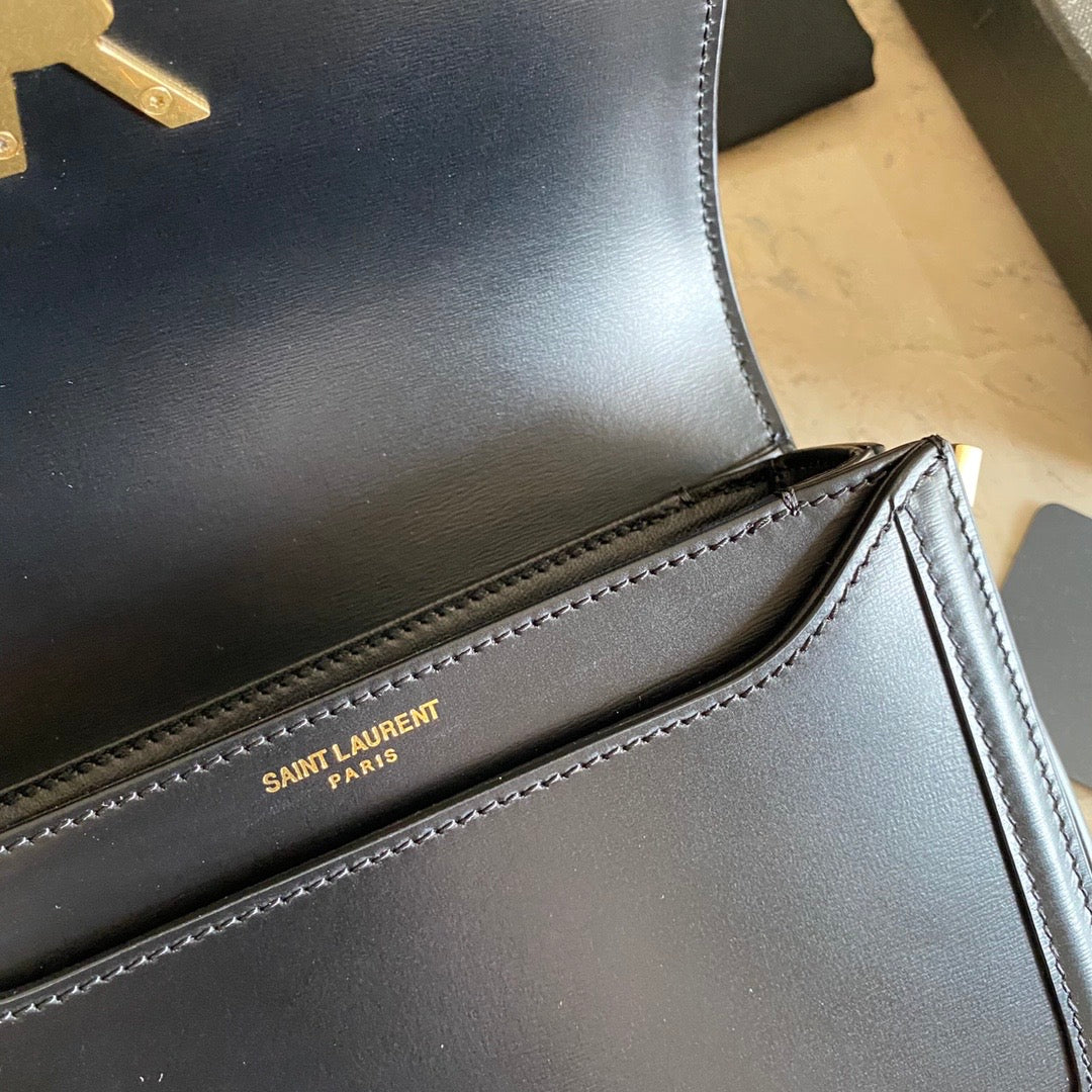 [TOP] Yves Saint Laurent YSL Solferino Small Bag - Black