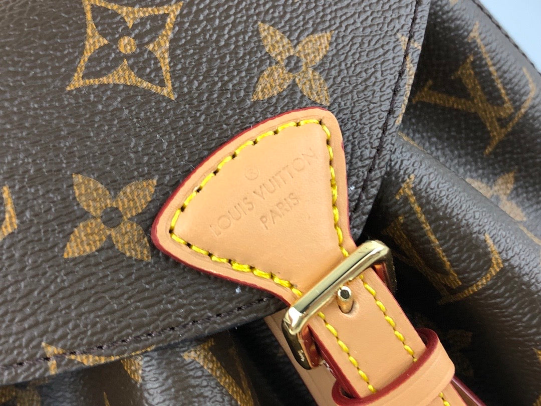 [TOP] Louis Vuitton LV Montsouris Mini BB Monogram Backpack 17×20×10.5CM- Natural