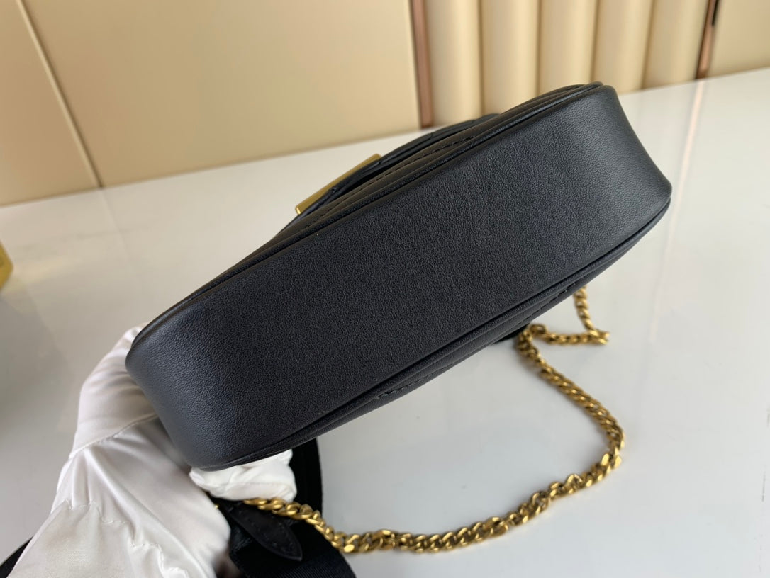 [TOP] Louis Vuitton LV L*V Multi Pochette Small New Wave 21X12X3cm- Black