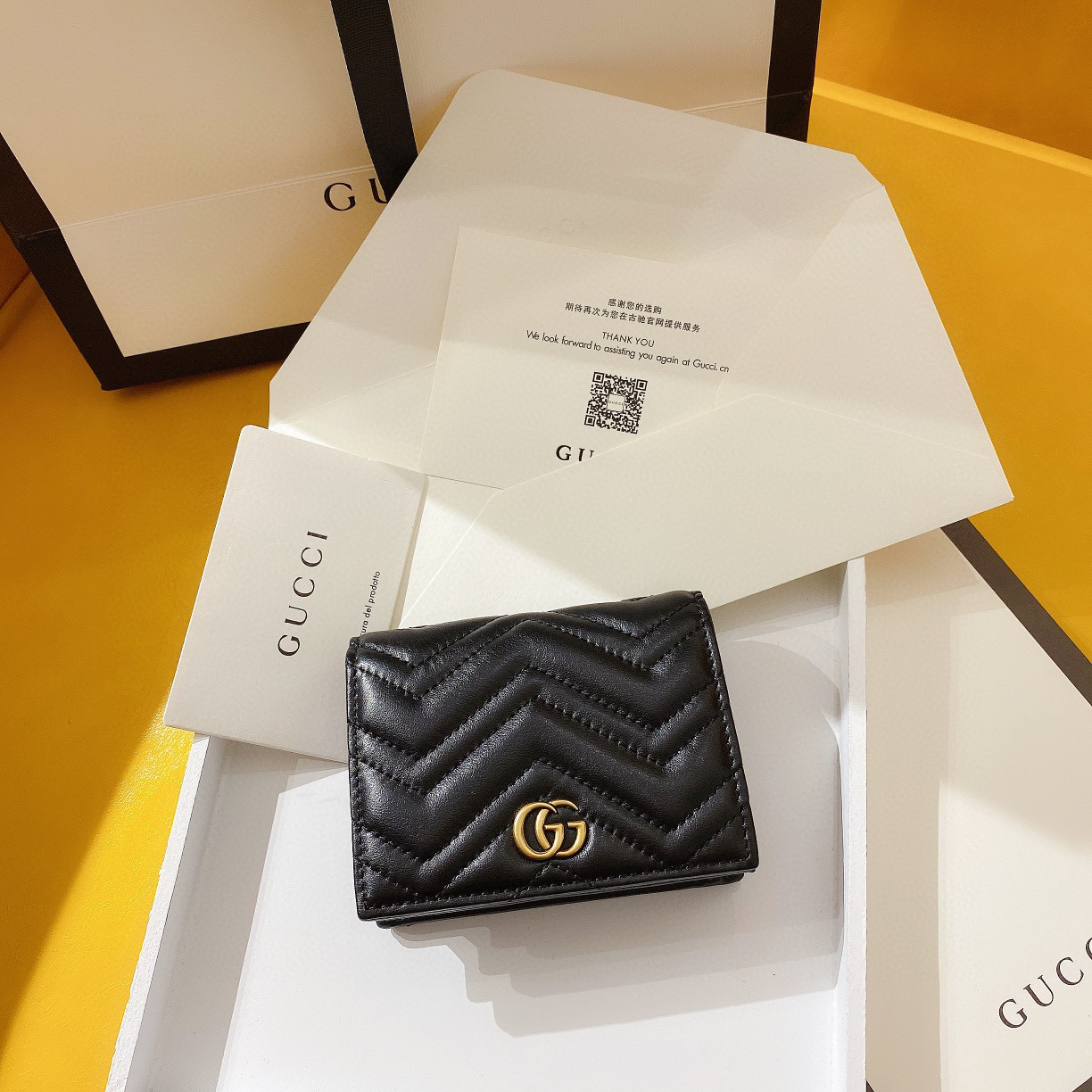 [TOP] GUCCI GG Marmont Card Case - 4 Colours