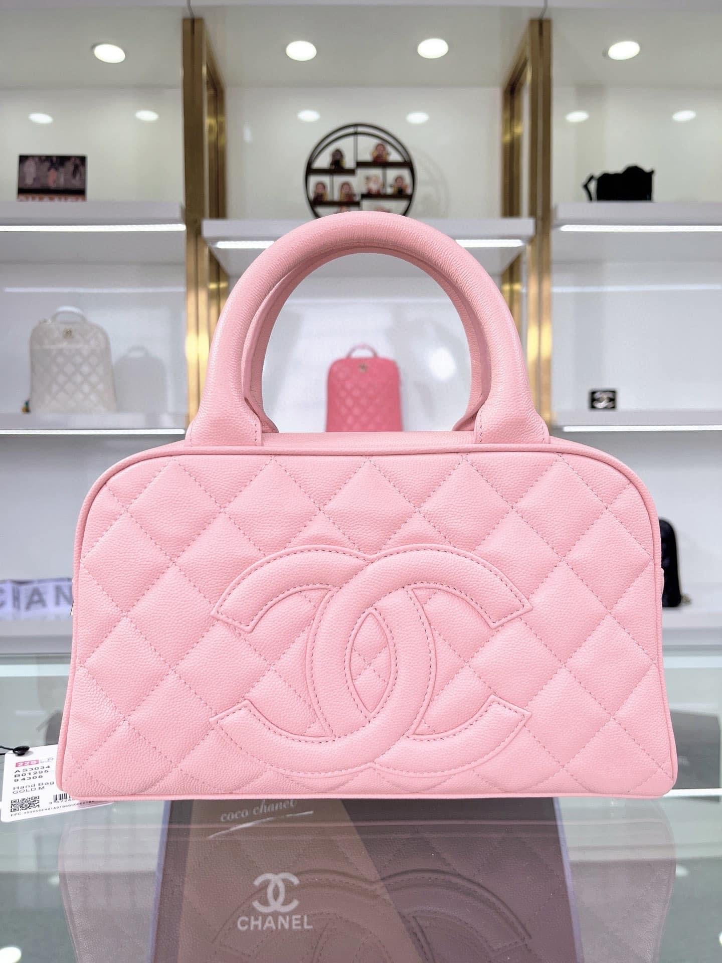 [TOP] CHANEL Bowler Mini Bag - Pink