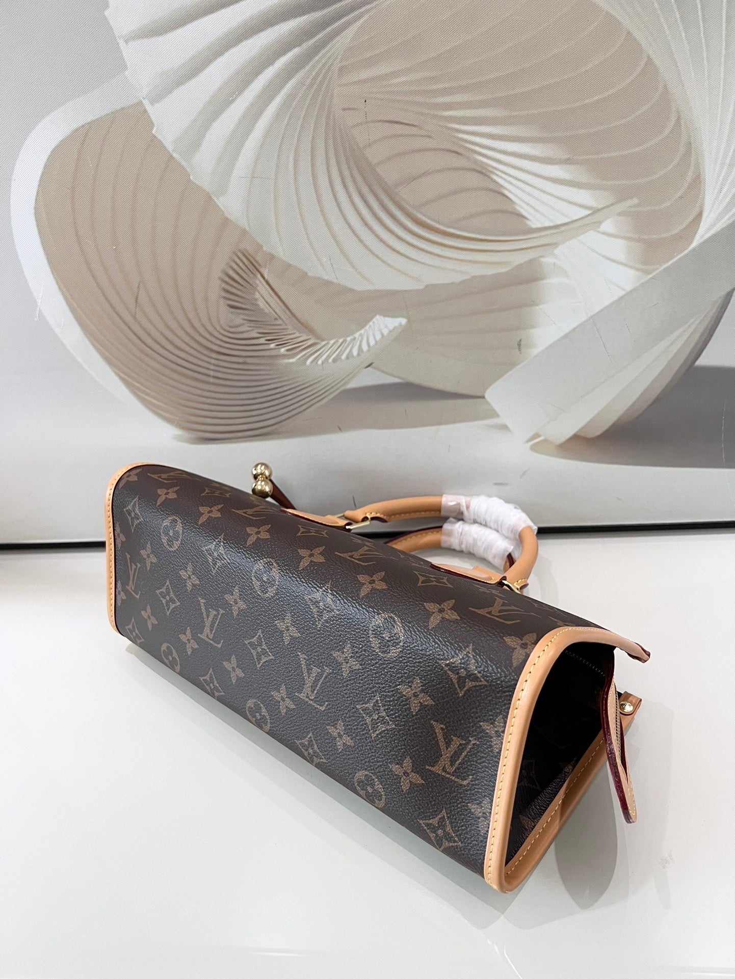 [TOP] Louis Vuitton LV L*V Popincourt Monogram Top Handle Bag 20.0 x 20.0 x 13.0 cm-Brown